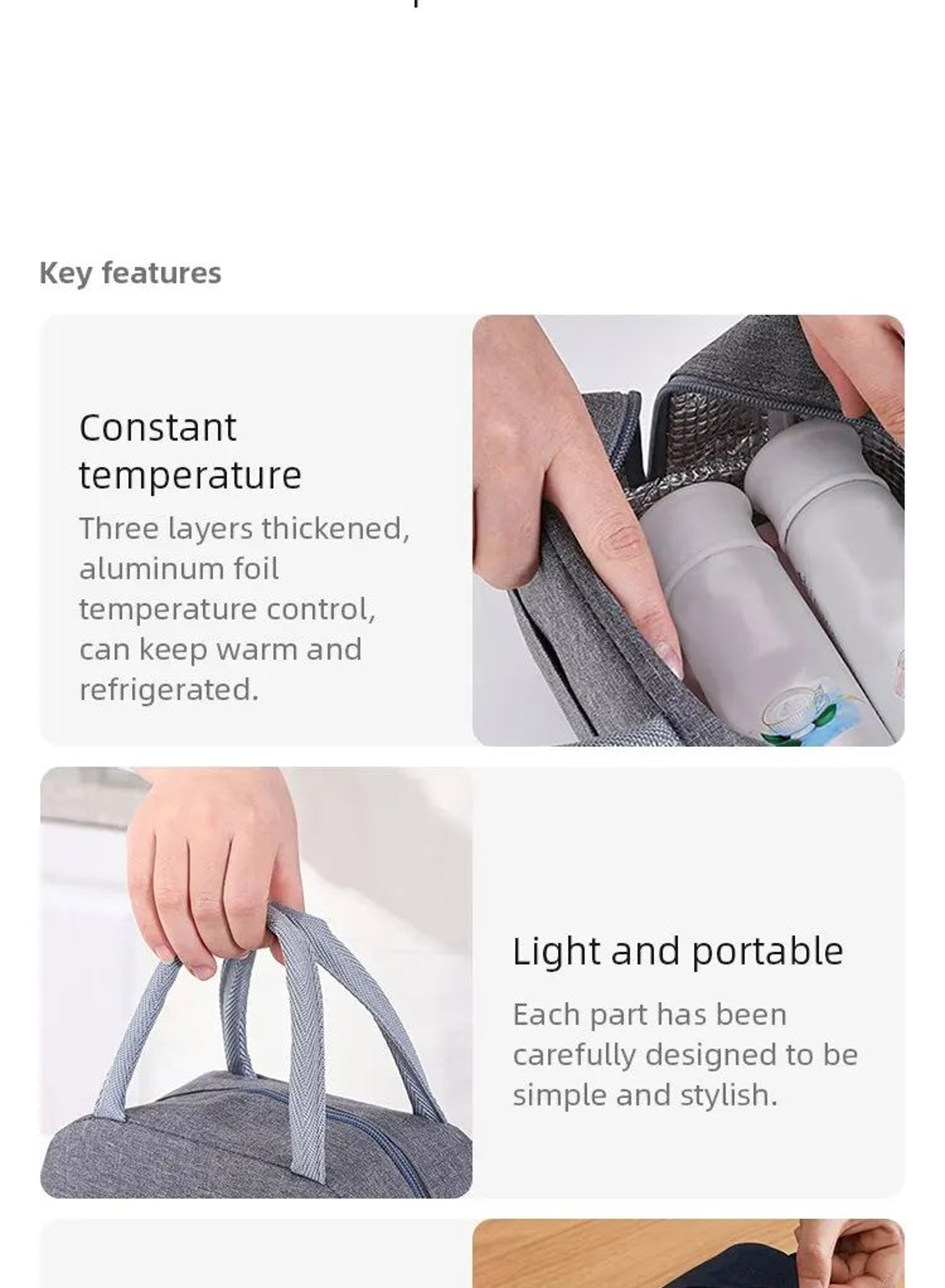 Insulated Canvas Lunch Tote Bag 7