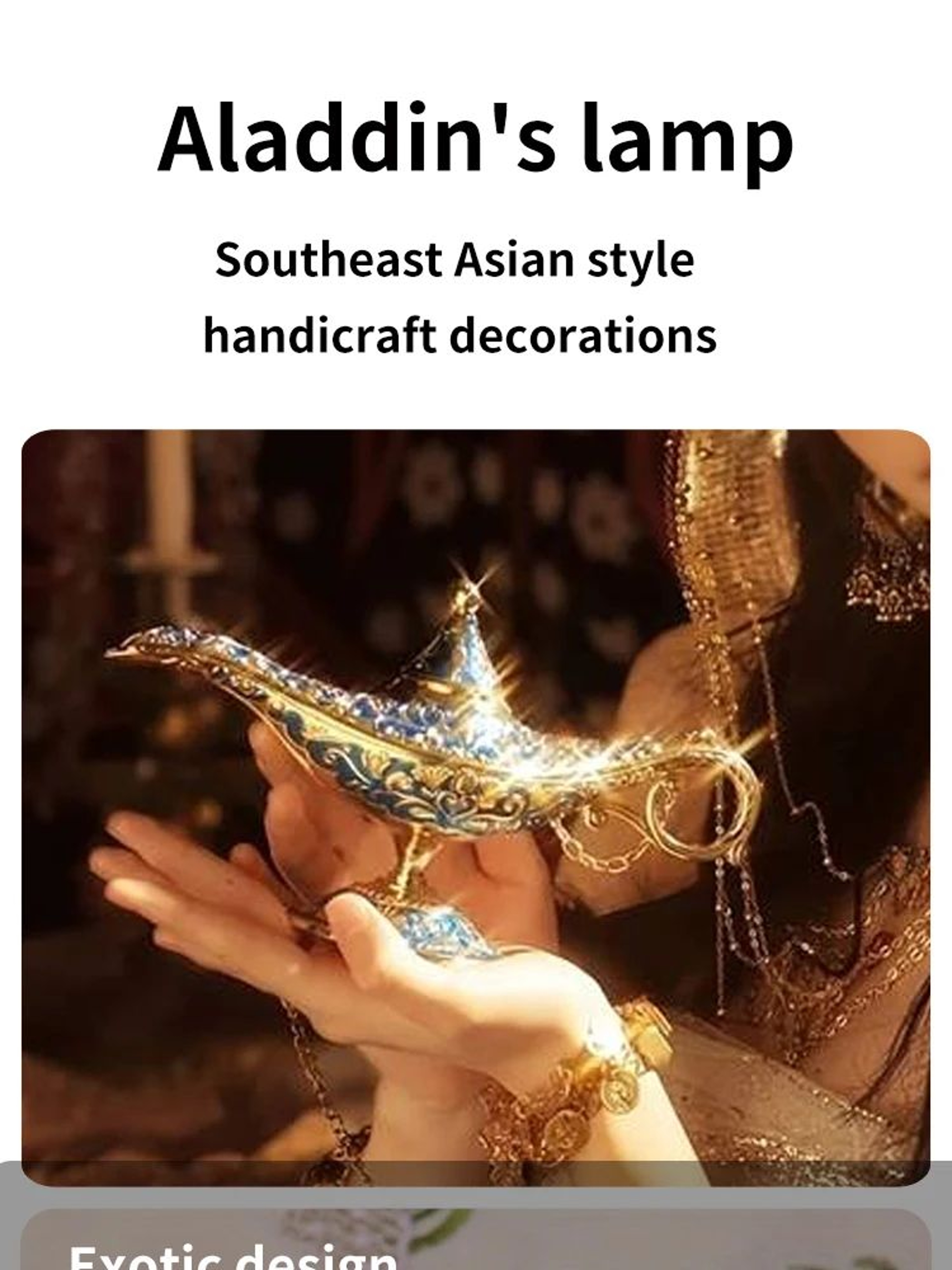 Vintage Aladdin Style Decorative Lamp 6