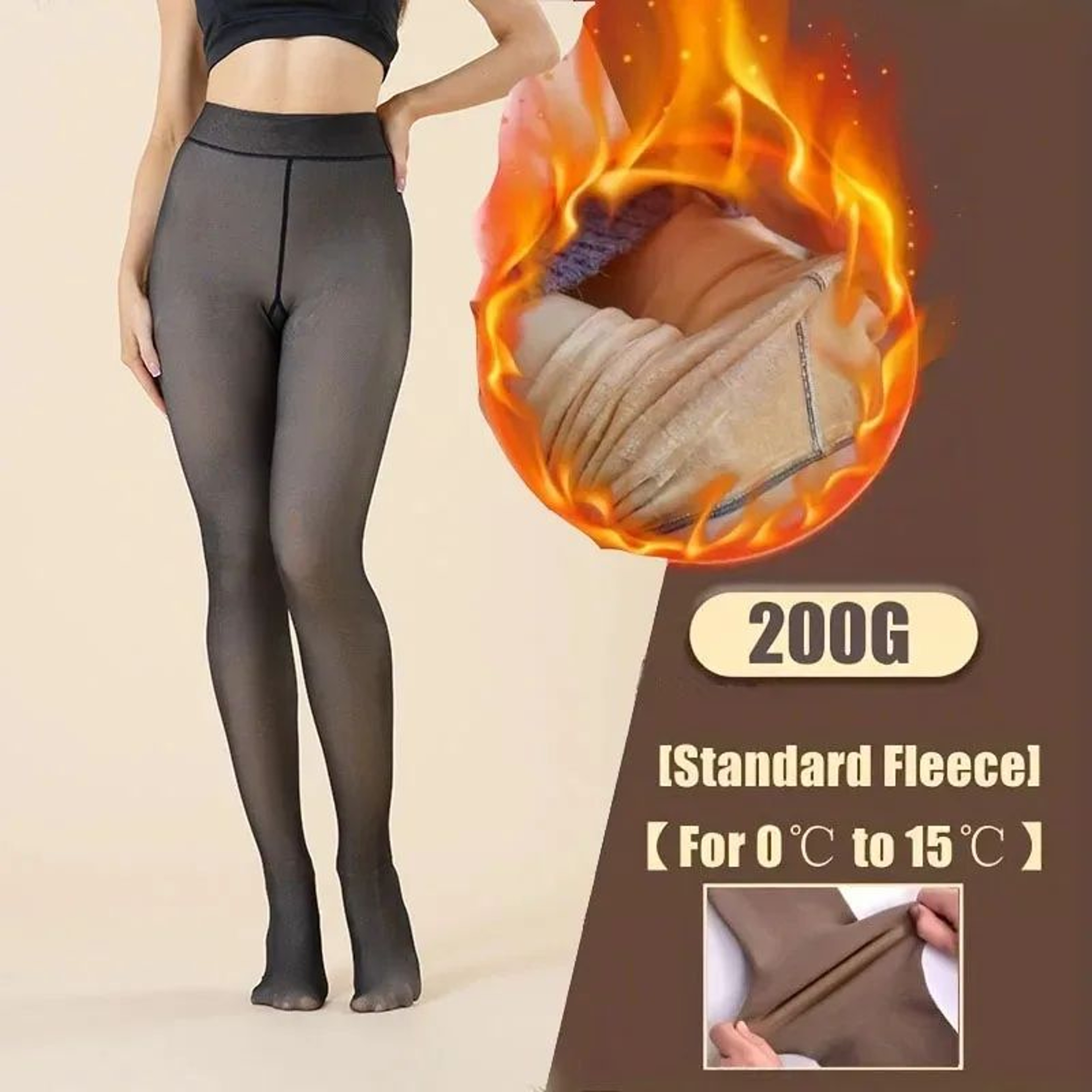 Warm Velvet High Waisted Tights 13