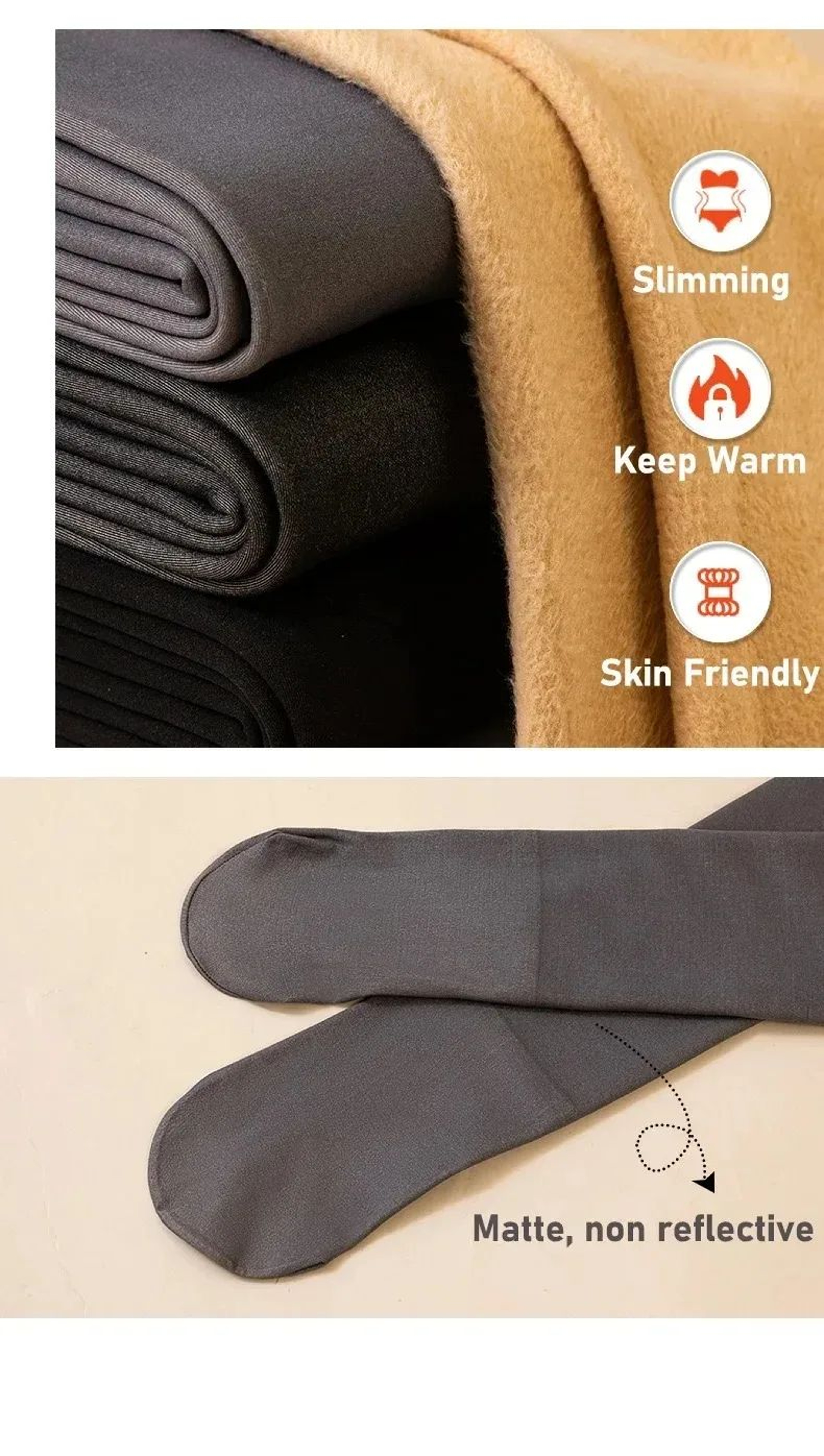Warm Velvet High Waisted Tights 24