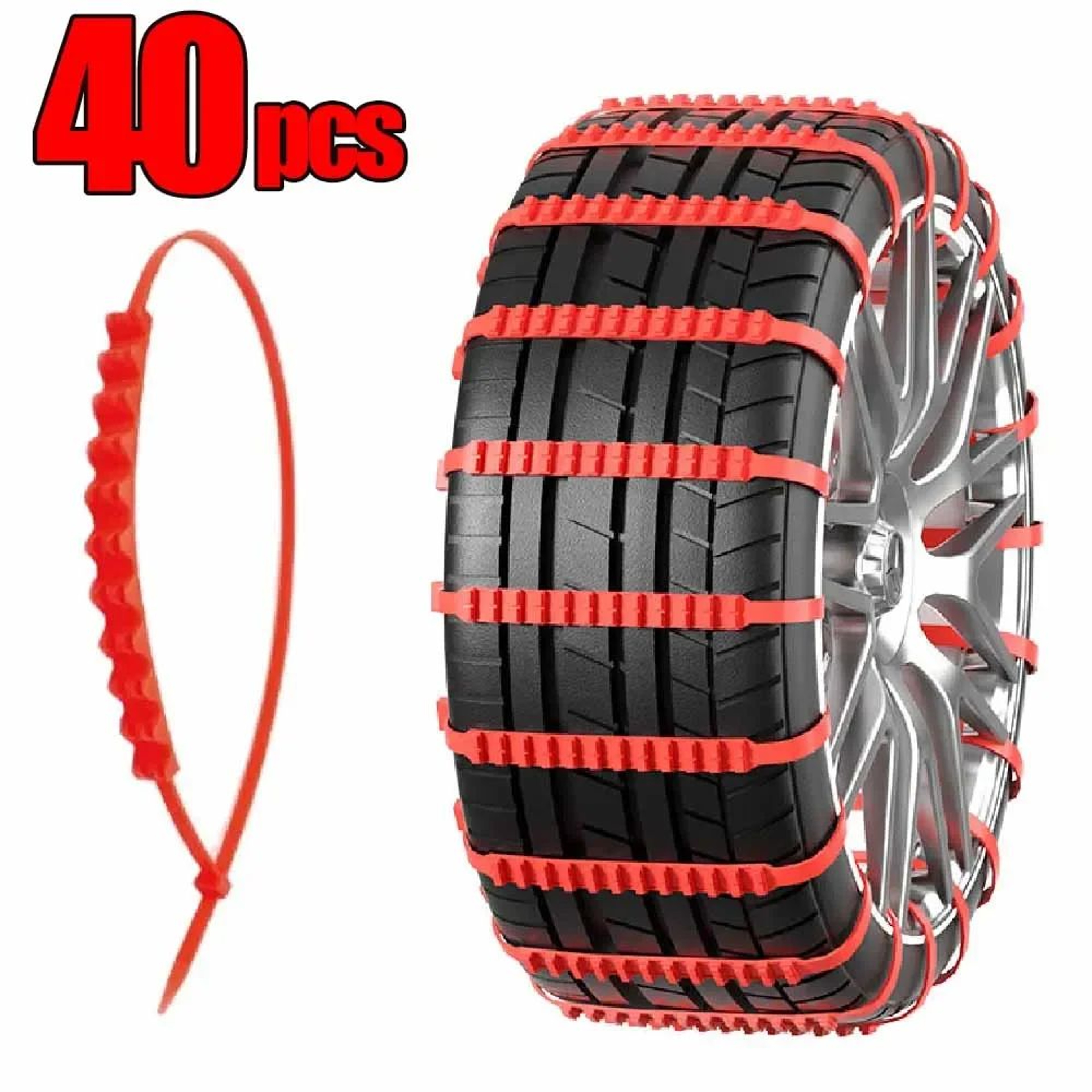 Universal Anti Skid Snow Chains For Wheels 13