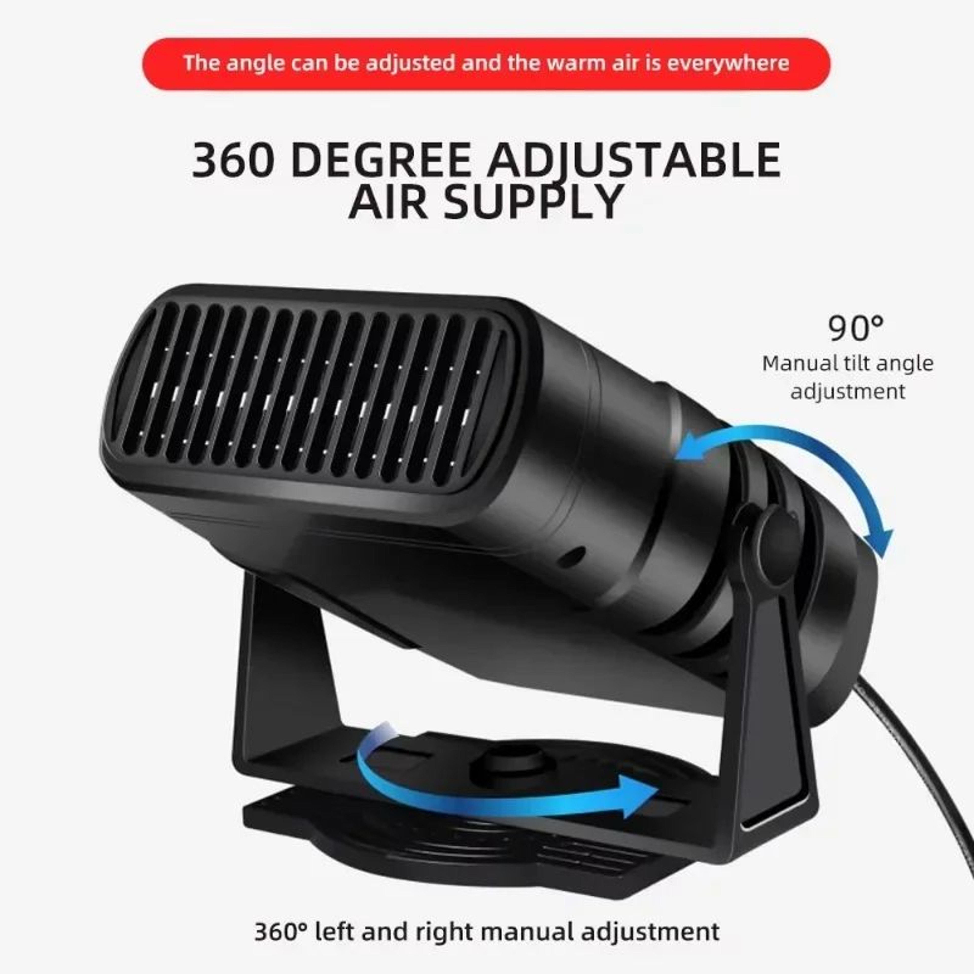 12V 24V Car Heater And Defroster Fan 5