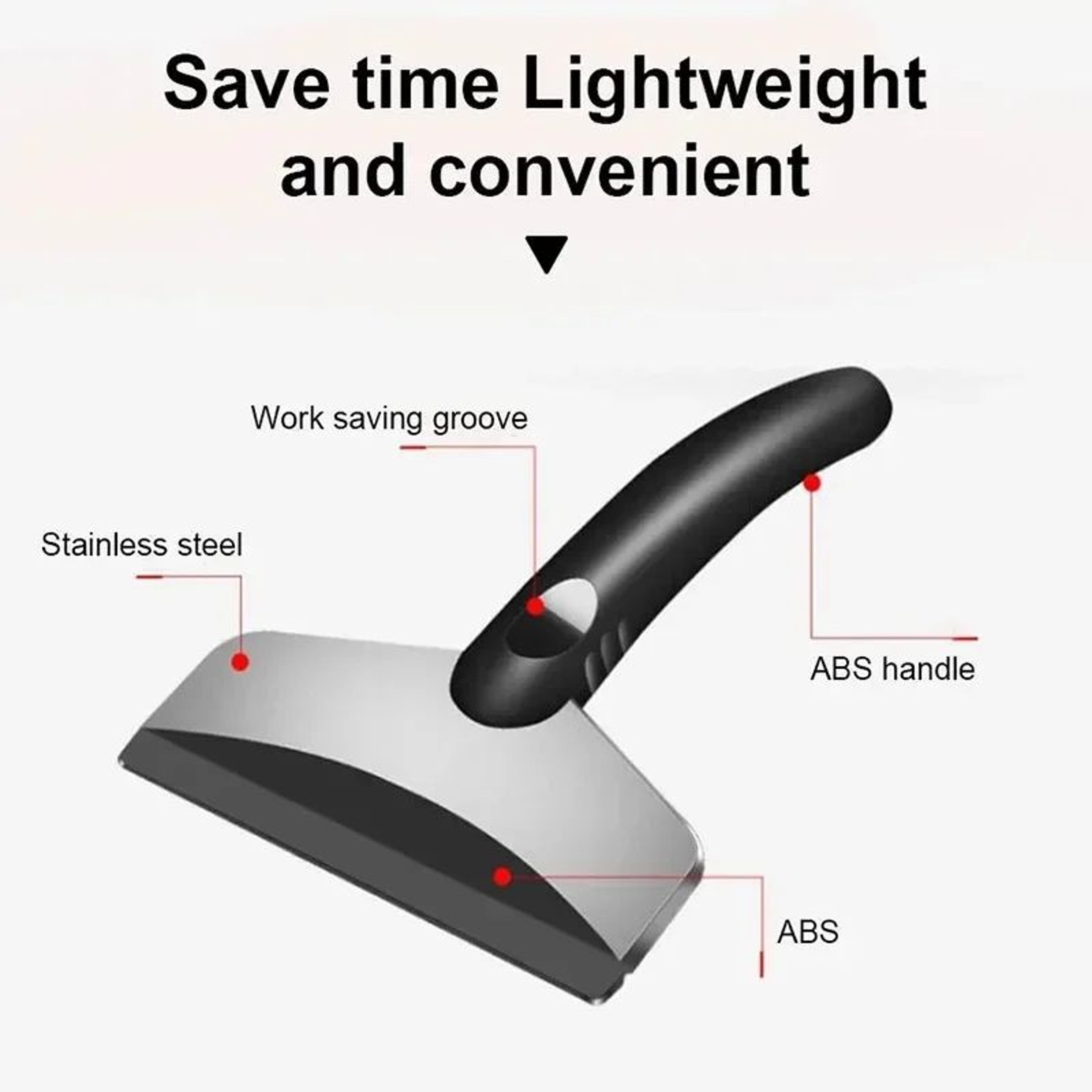 2 Set Multifunction Car Snow Shovel Ice Scraper 2
