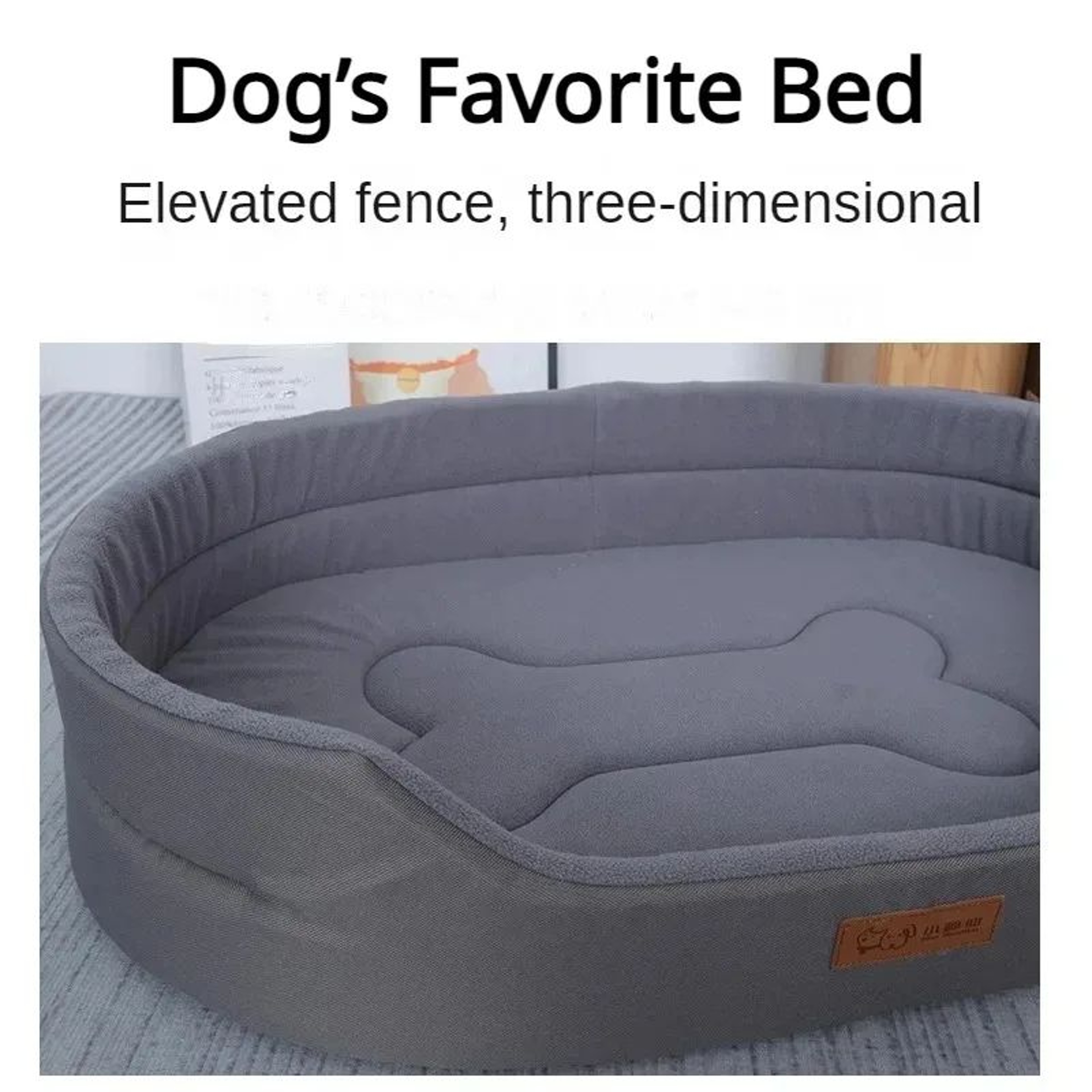 Fluffy Winter Dog Cushion Sofa Bed 2