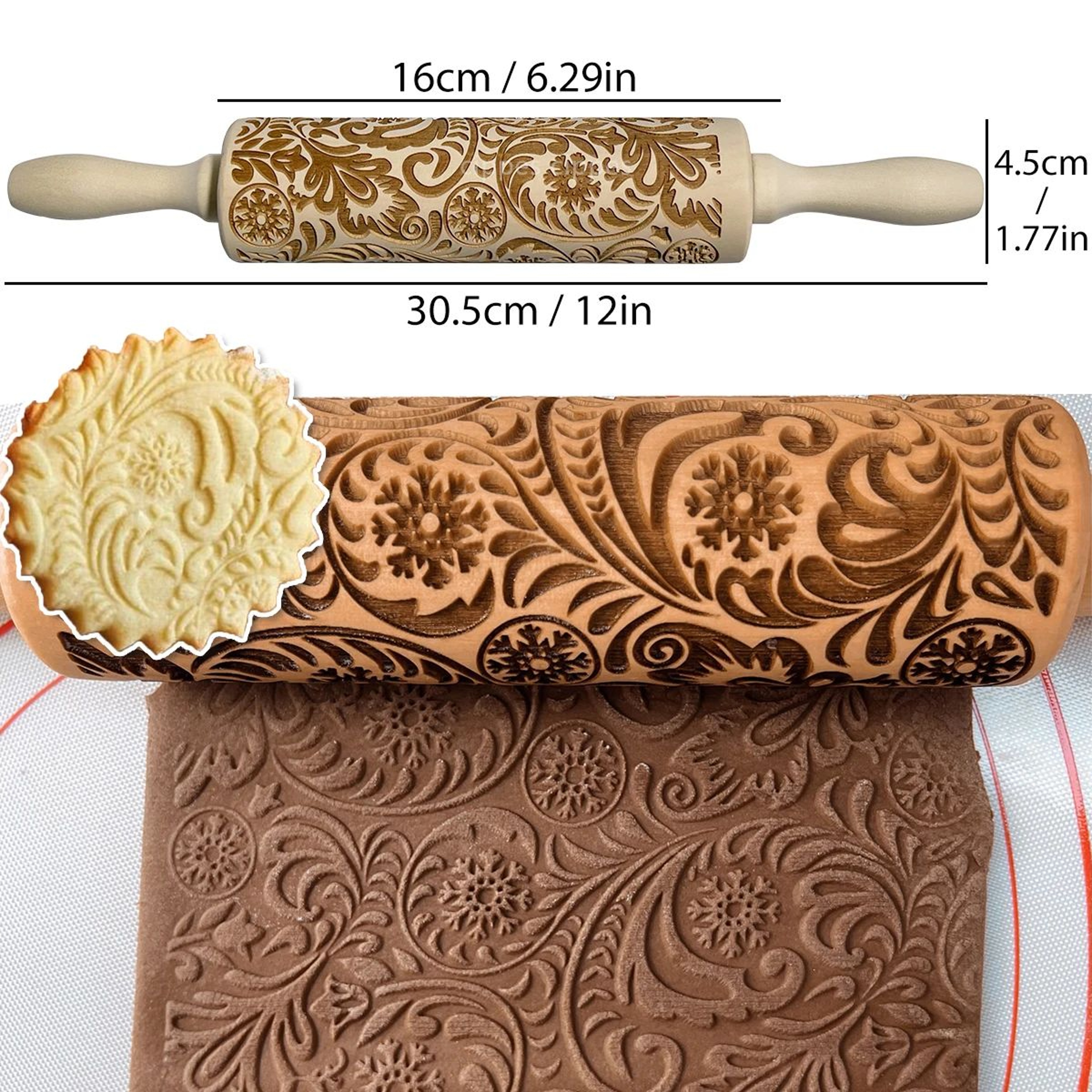 Christmas Embossed Rolling Pin 7