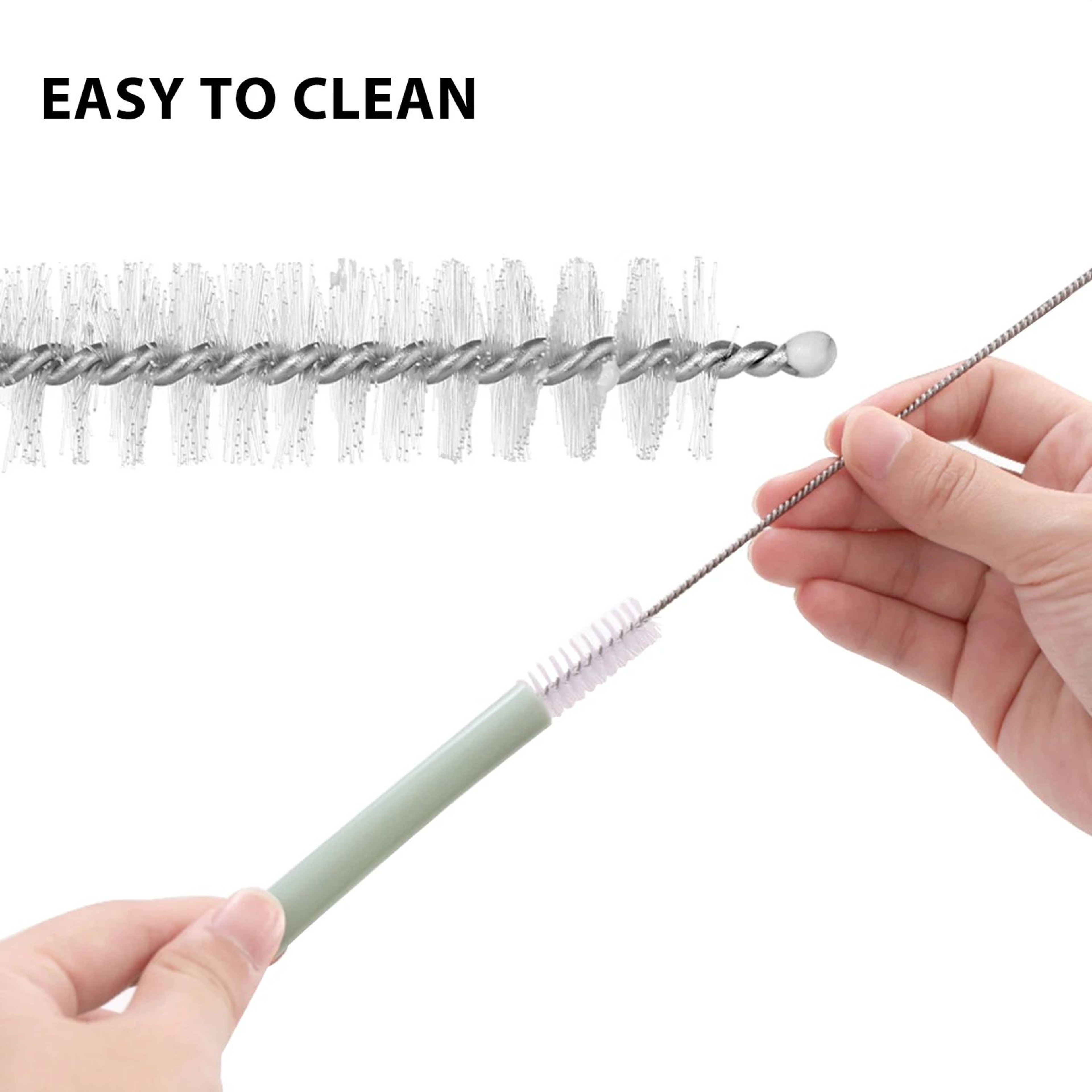 Reusable Silicone Drinking Straws Set 7