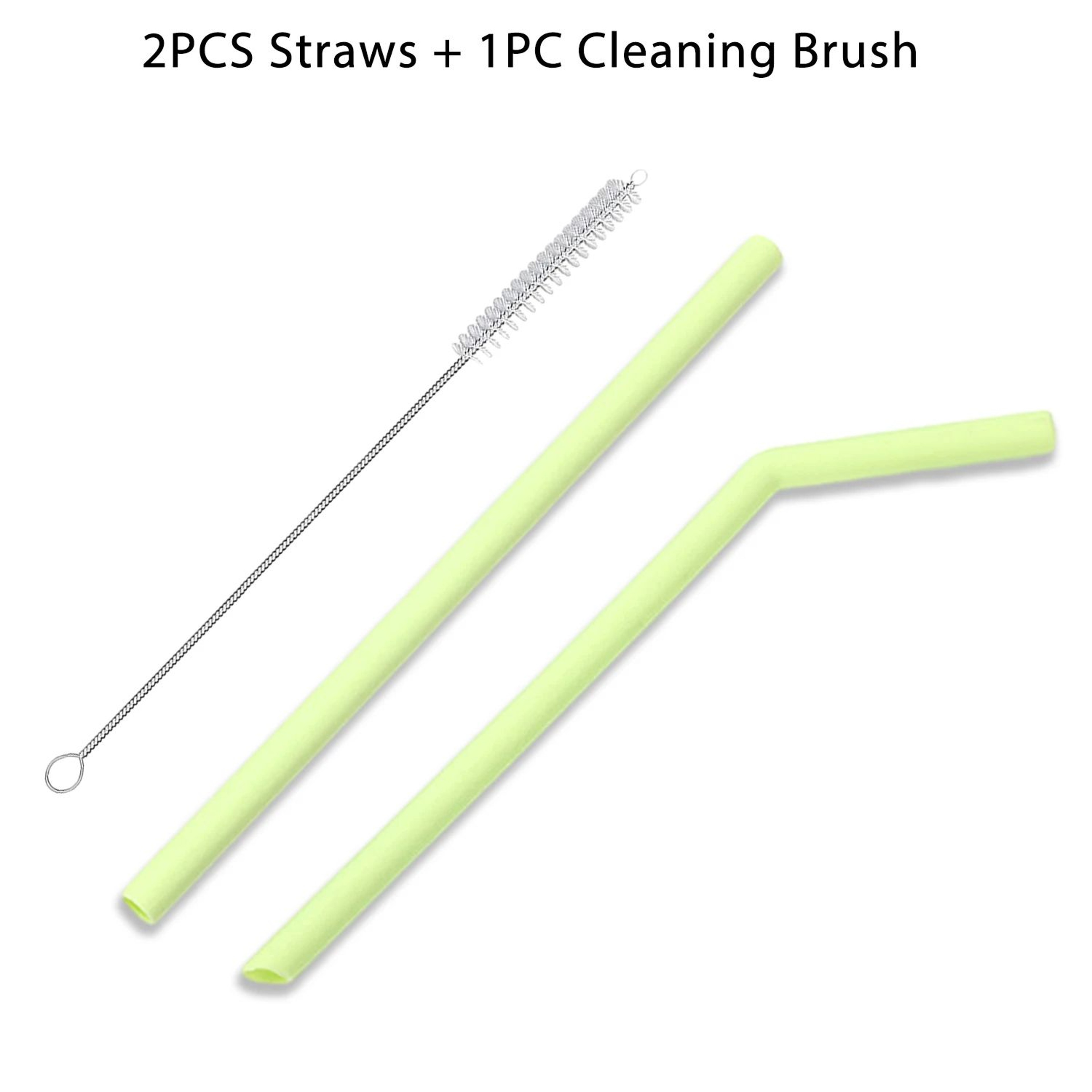 Reusable Silicone Drinking Straws Set 9