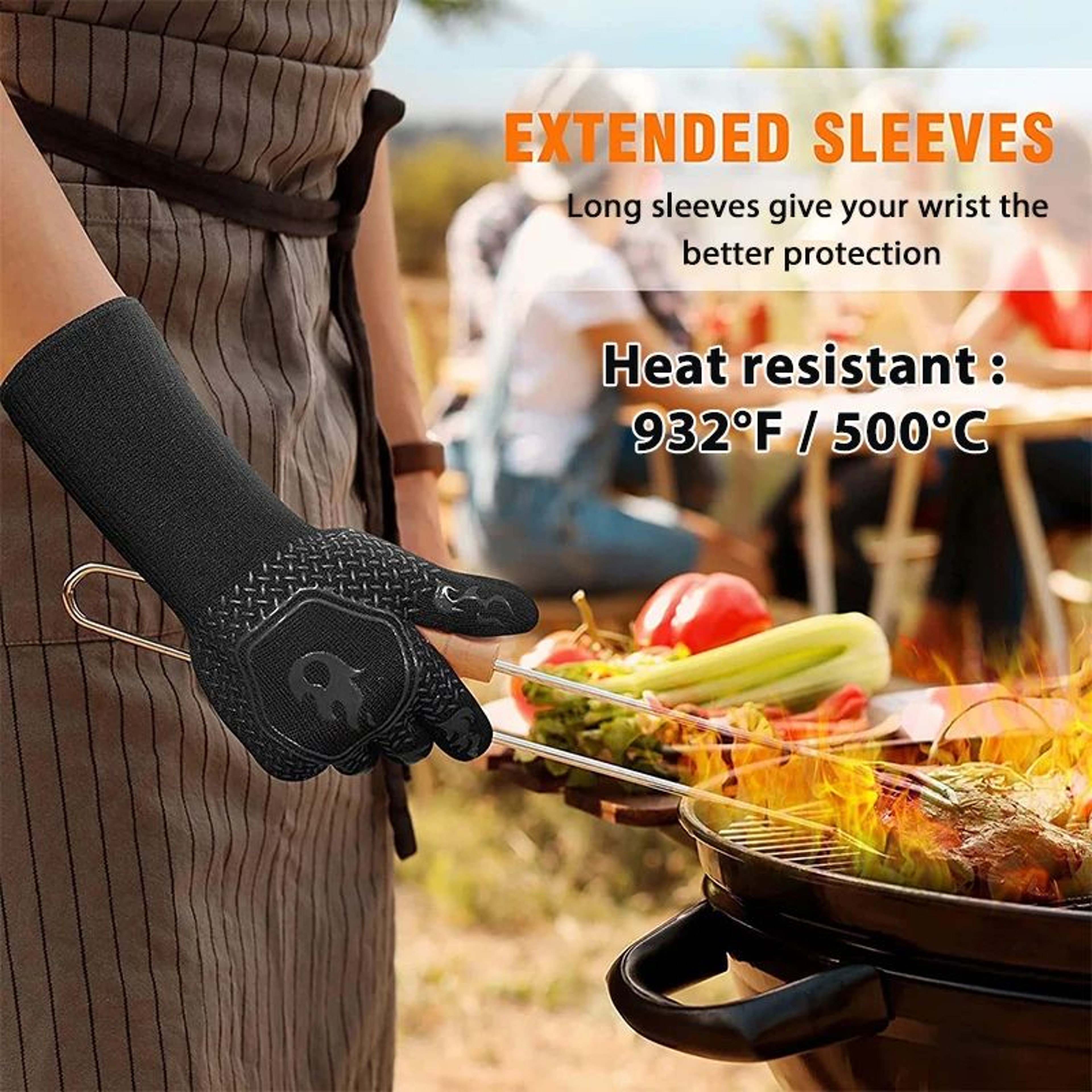 Heat Resistant Silicone Oven Gloves 5