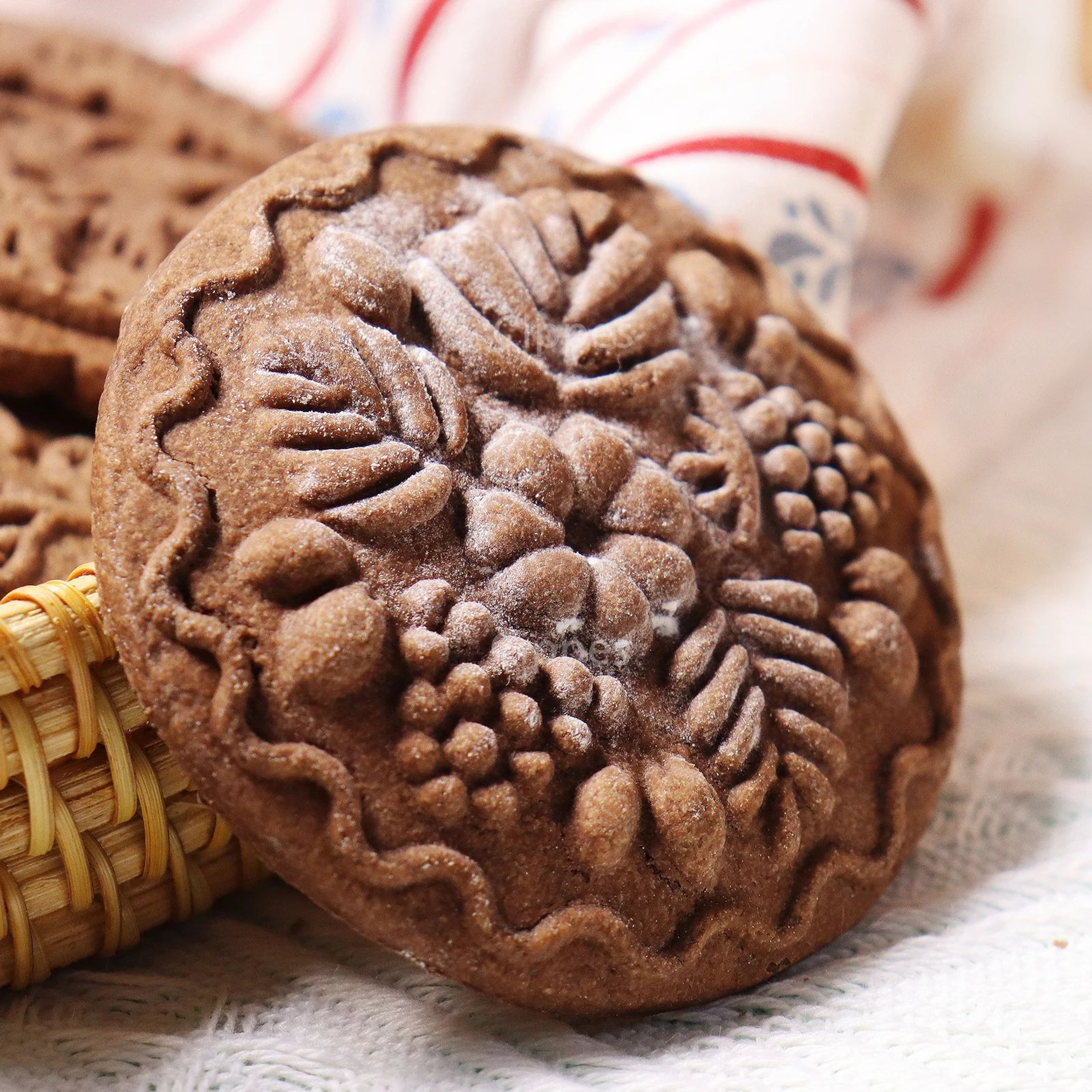 Wooden Flower Cookie Mold 4