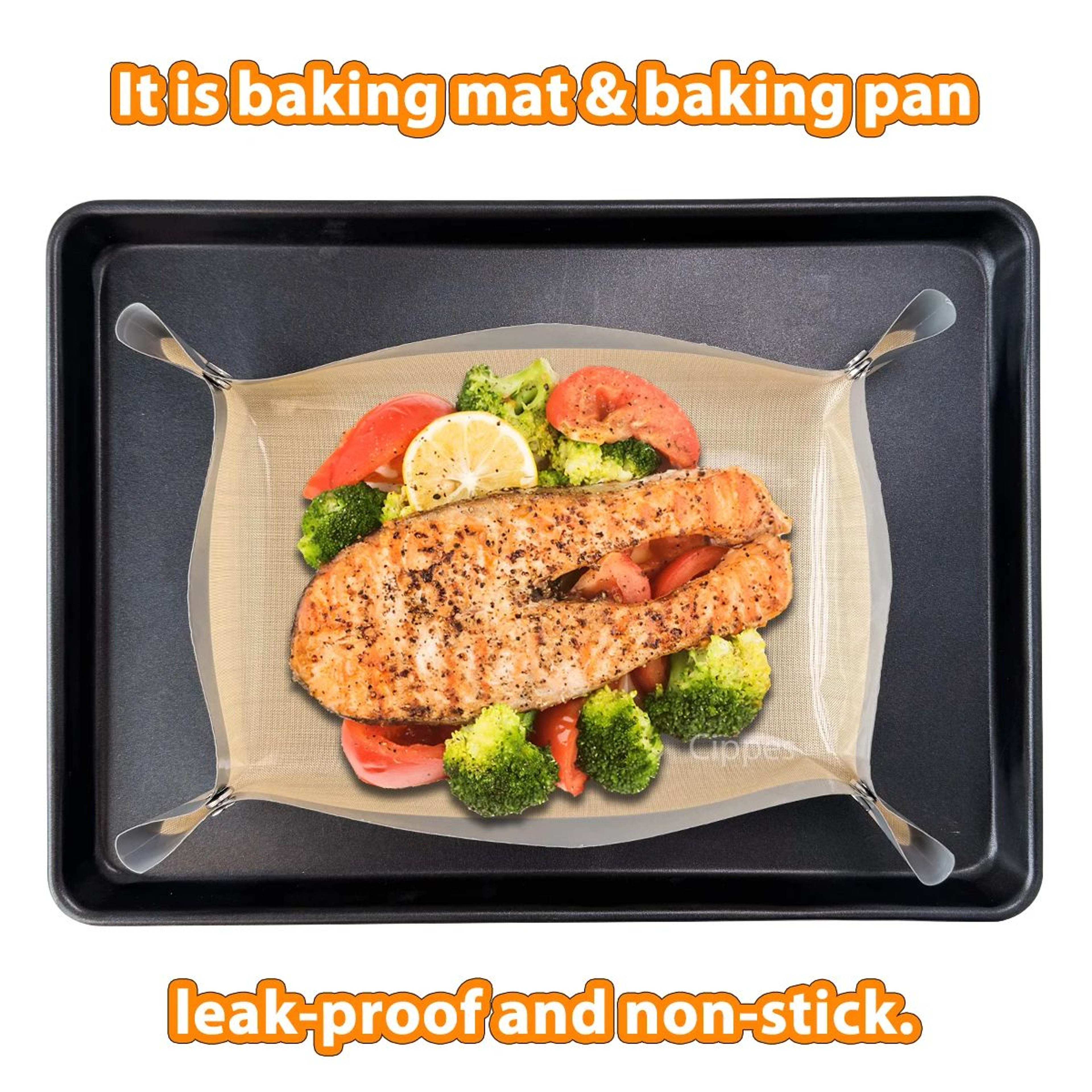 Snap Together Silicone Baking Mat Tray 1