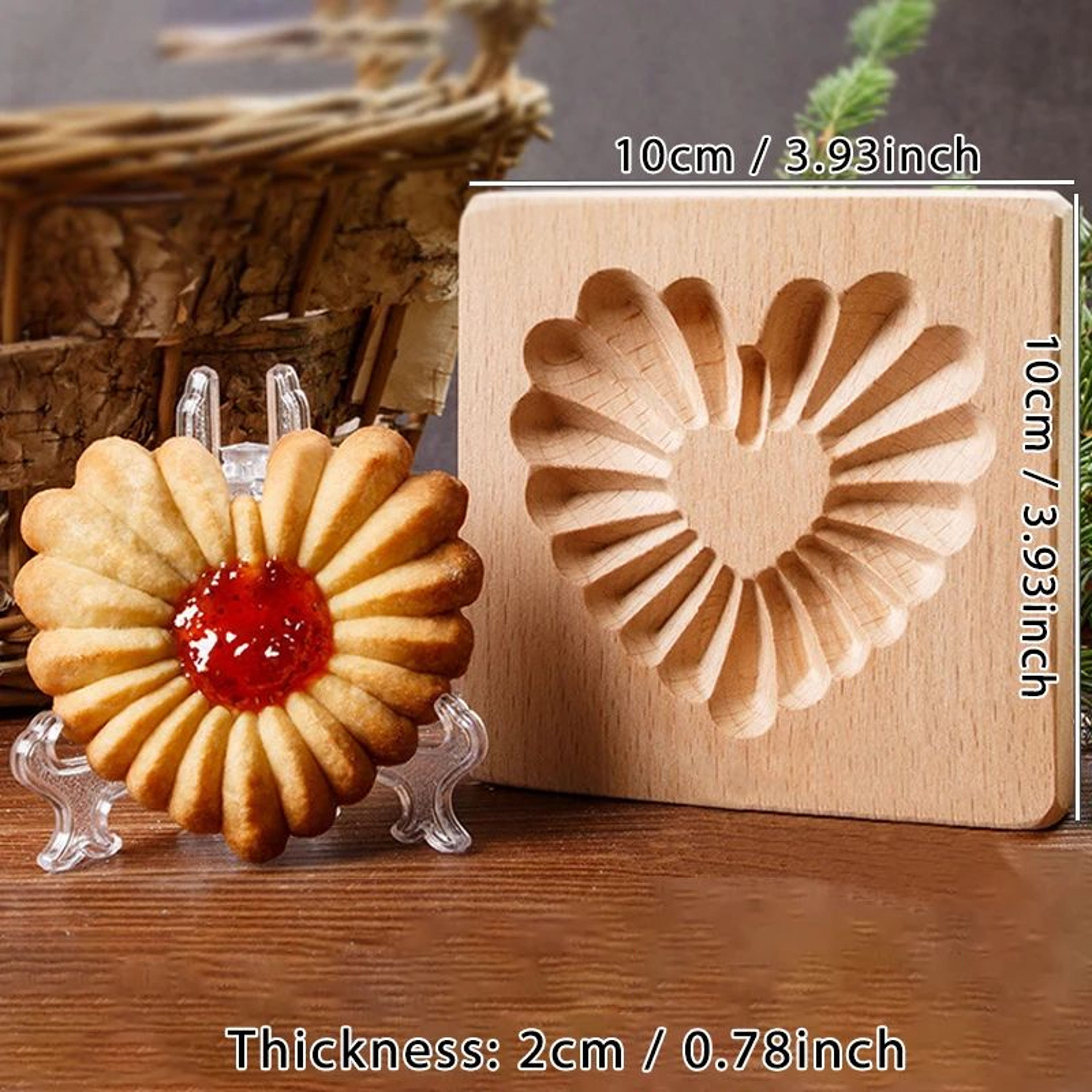 3D Wooden Cookie Cutter Mold 12