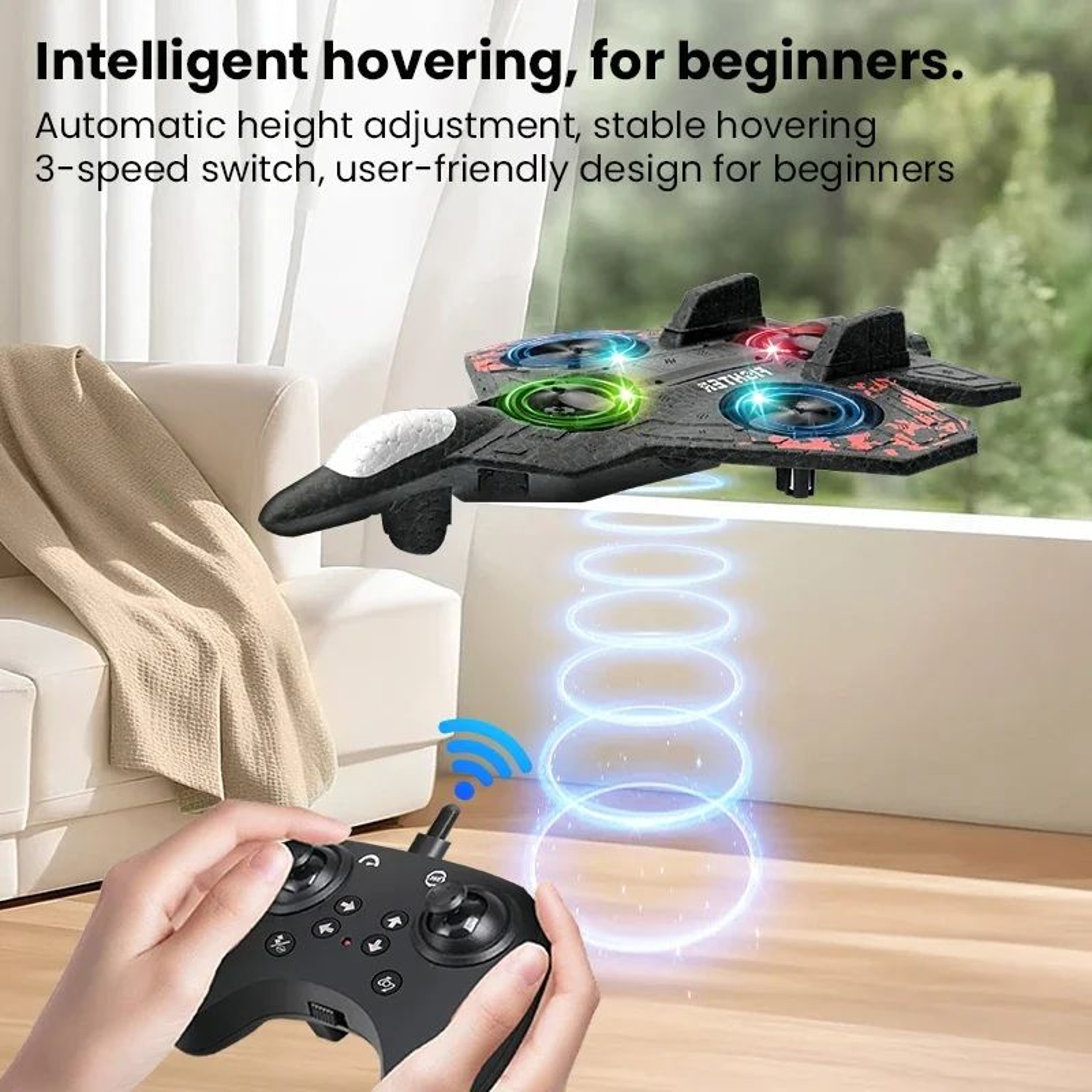 RC Light Up Glider Jet Plane 1