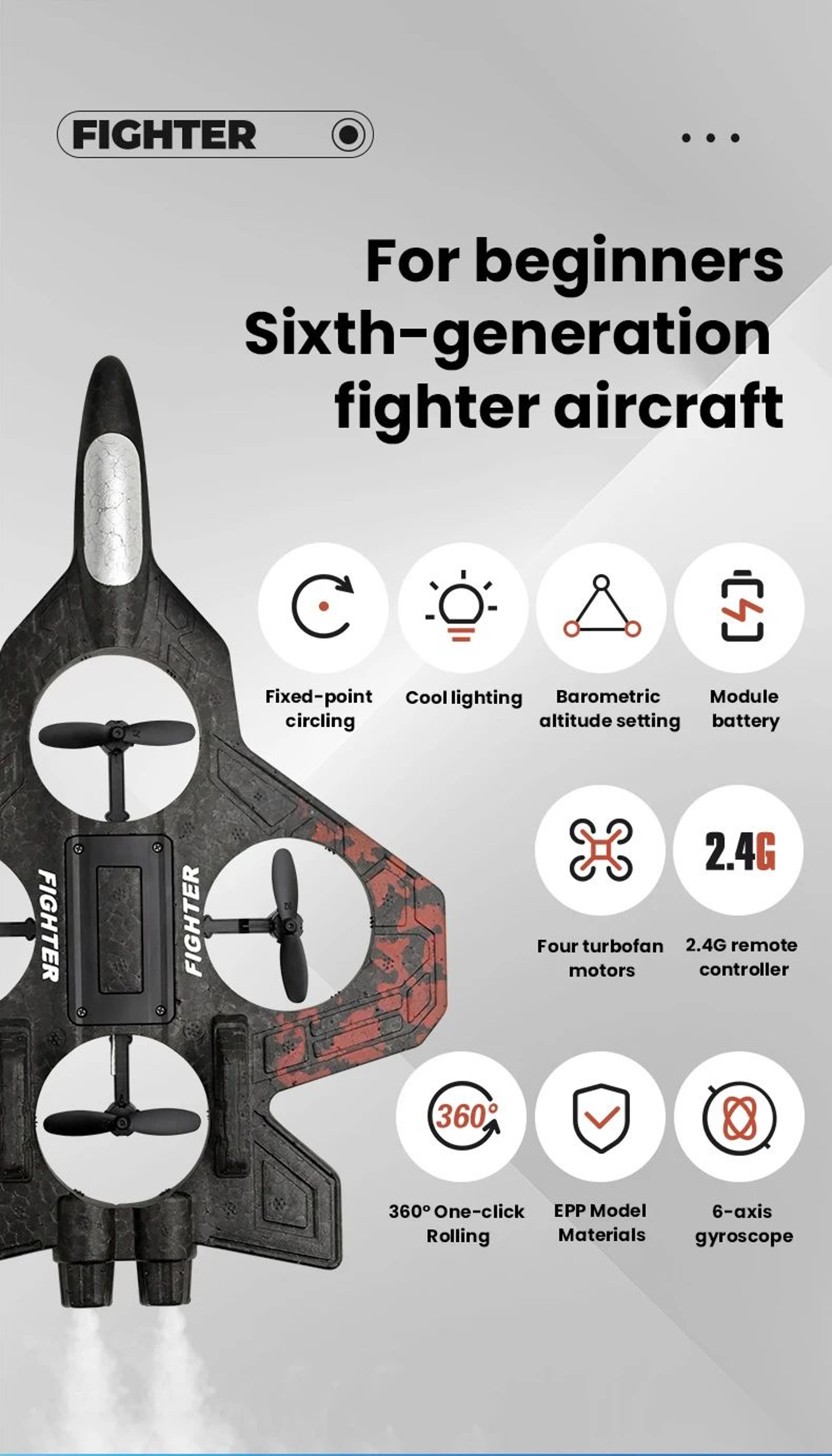 RC Light Up Glider Jet Plane 6