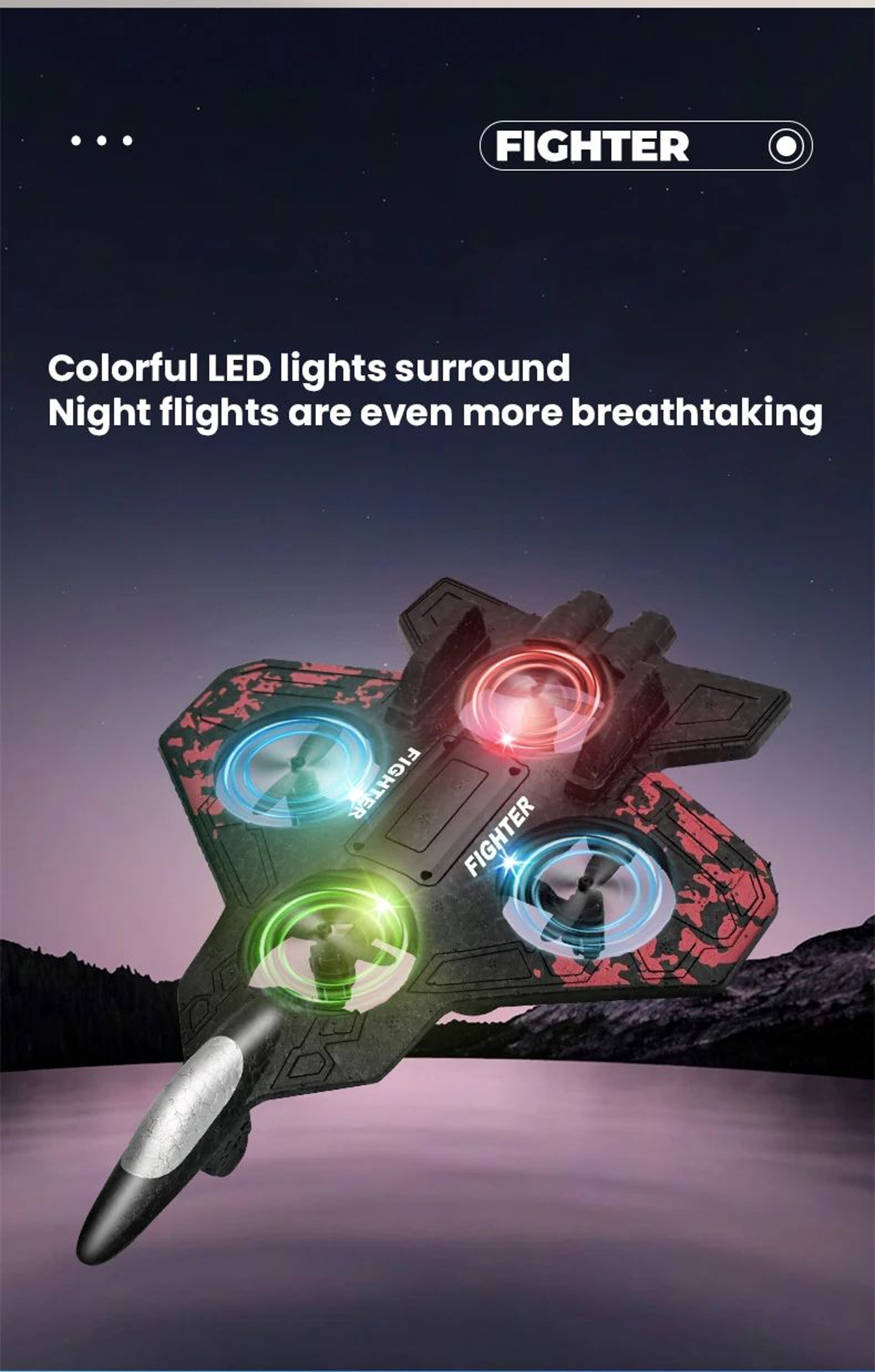 RC Light Up Glider Jet Plane 10