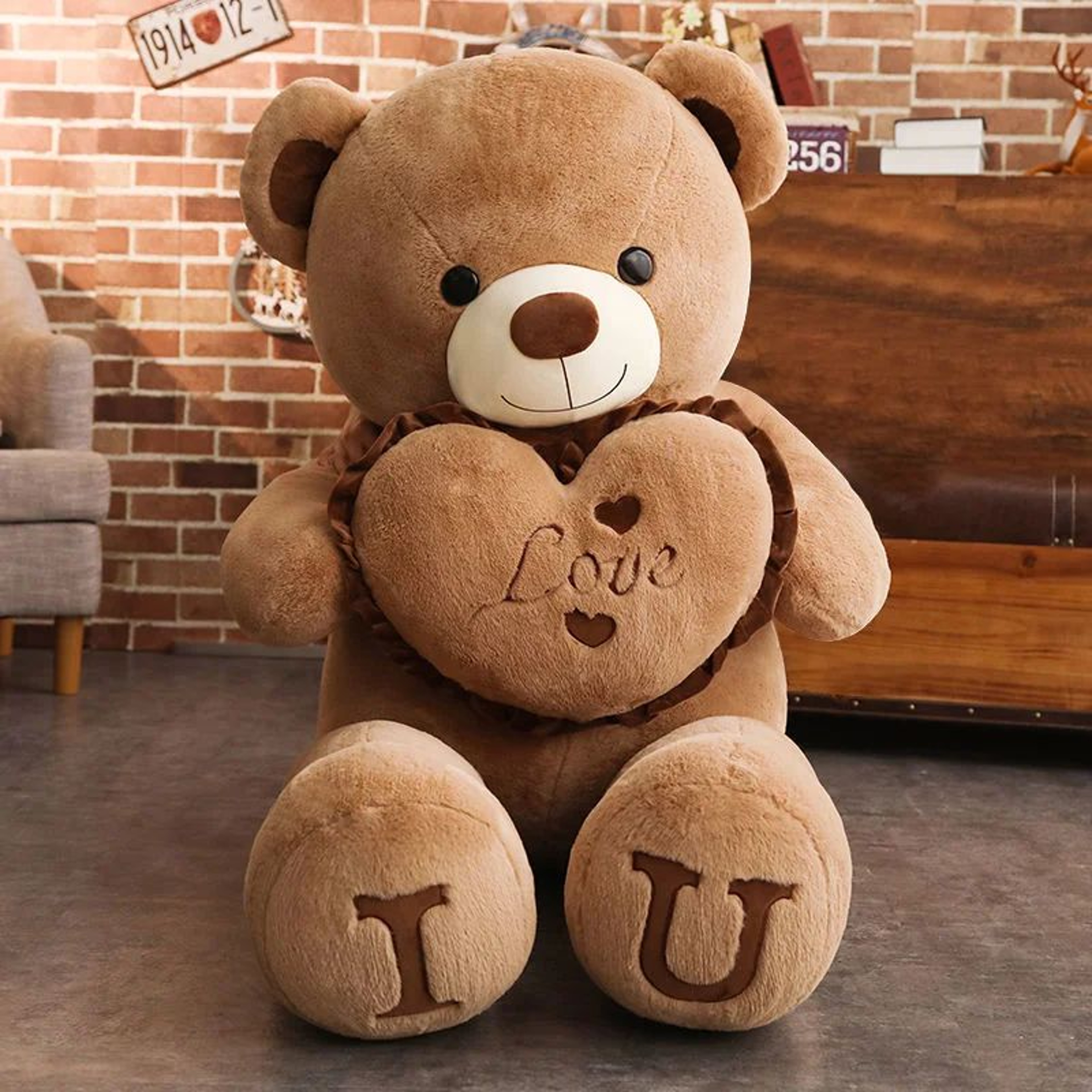 Big I Love You Teddy Bear Plush 2