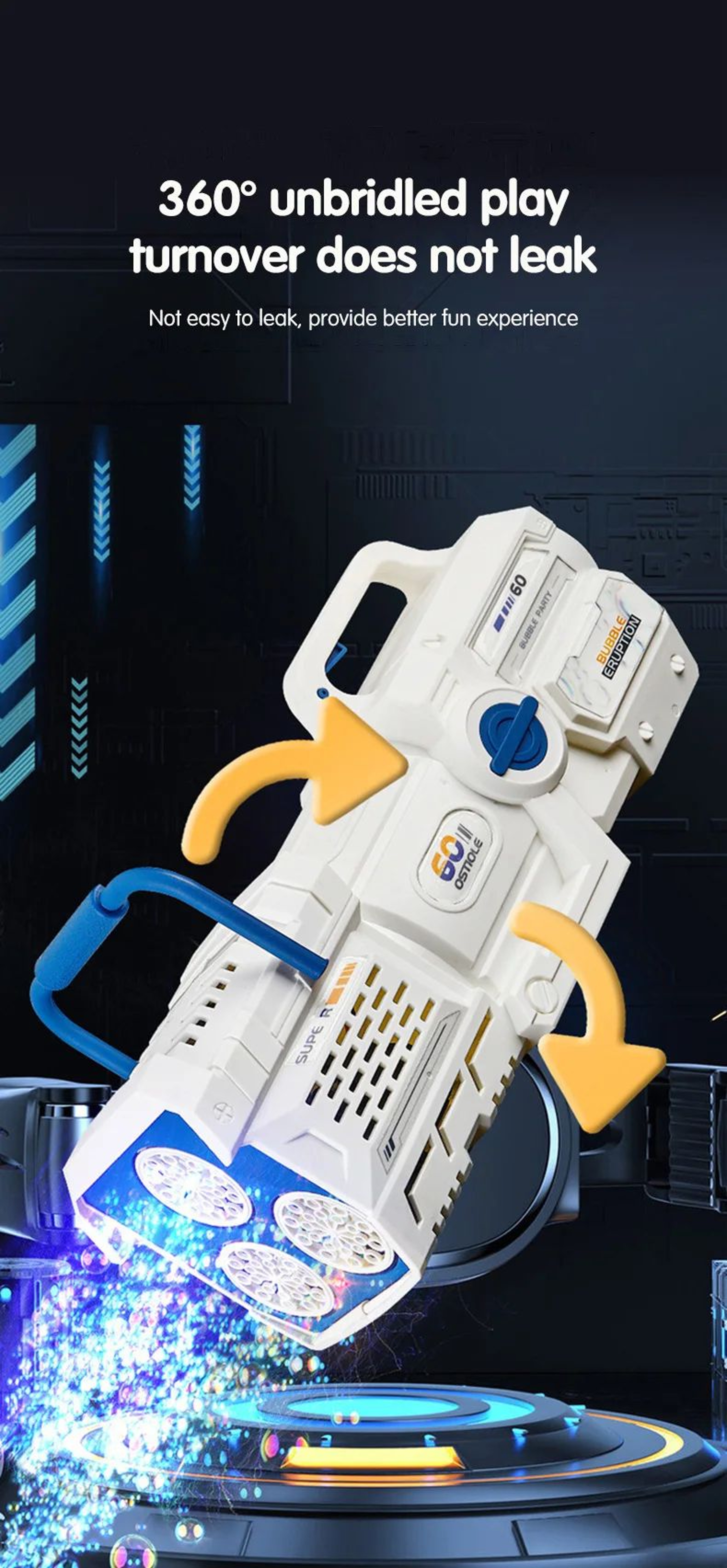 LED Bubble Gun Machine Toy 8