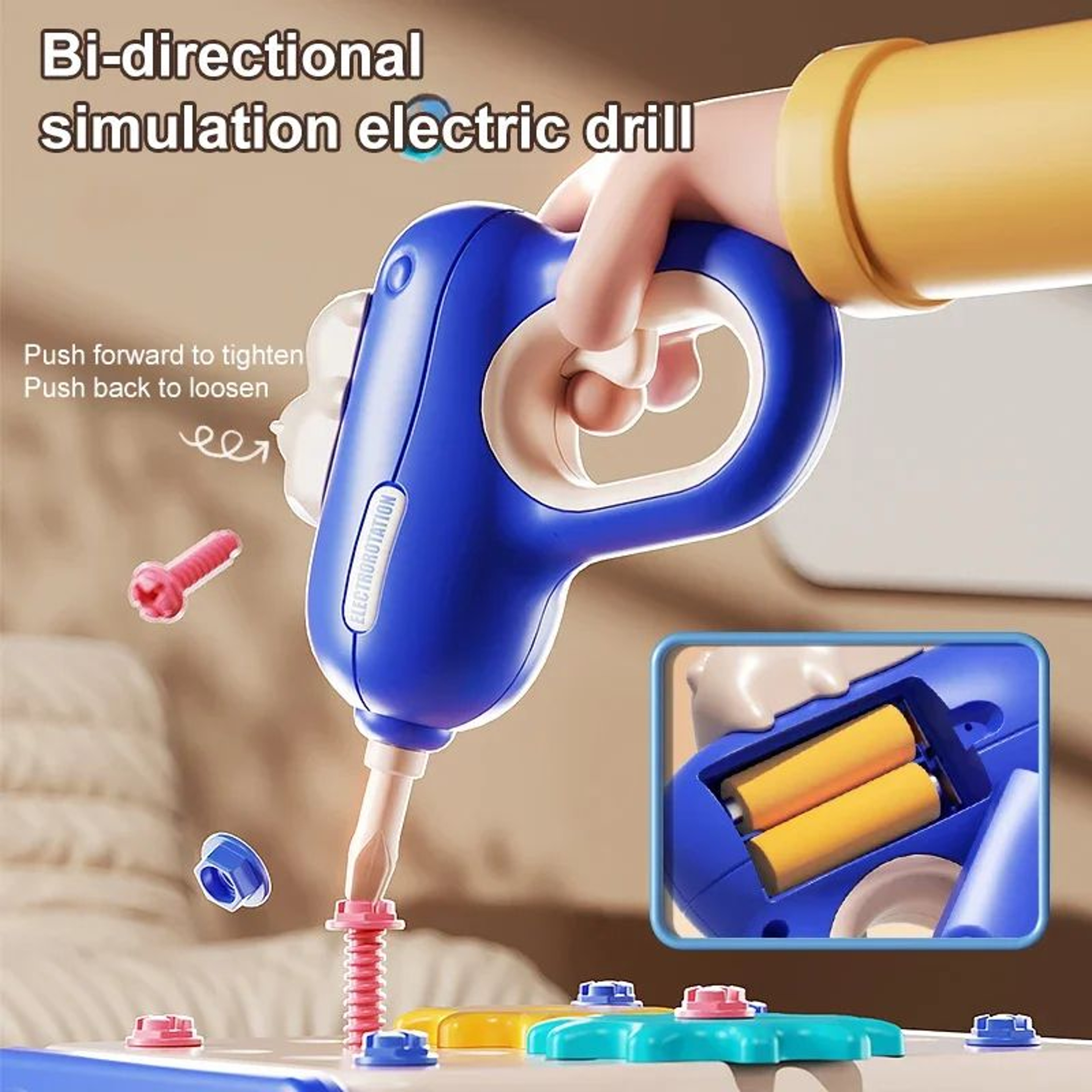 Kids Pretend Play Tool Set Toy 2
