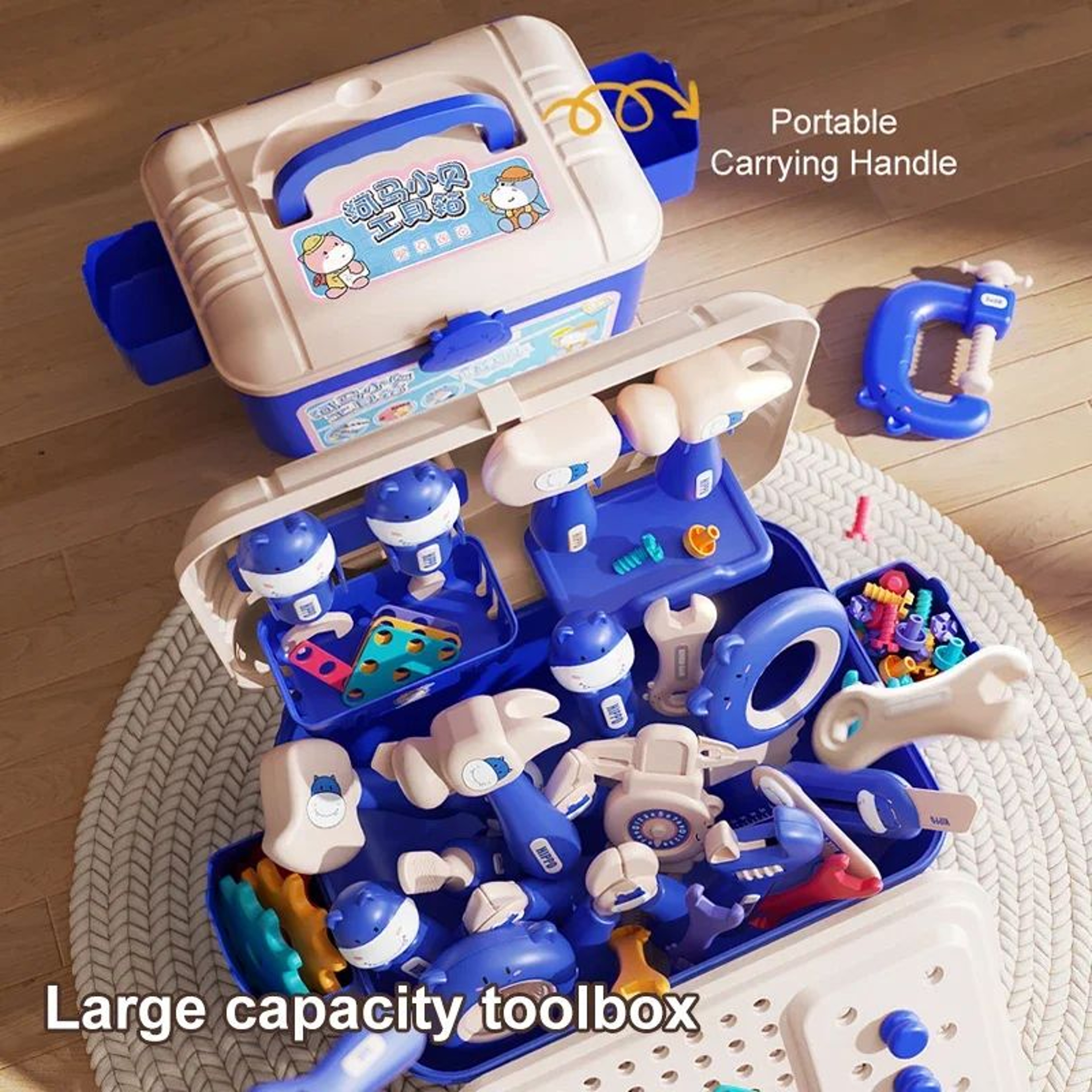Kids Pretend Play Tool Set Toy 4