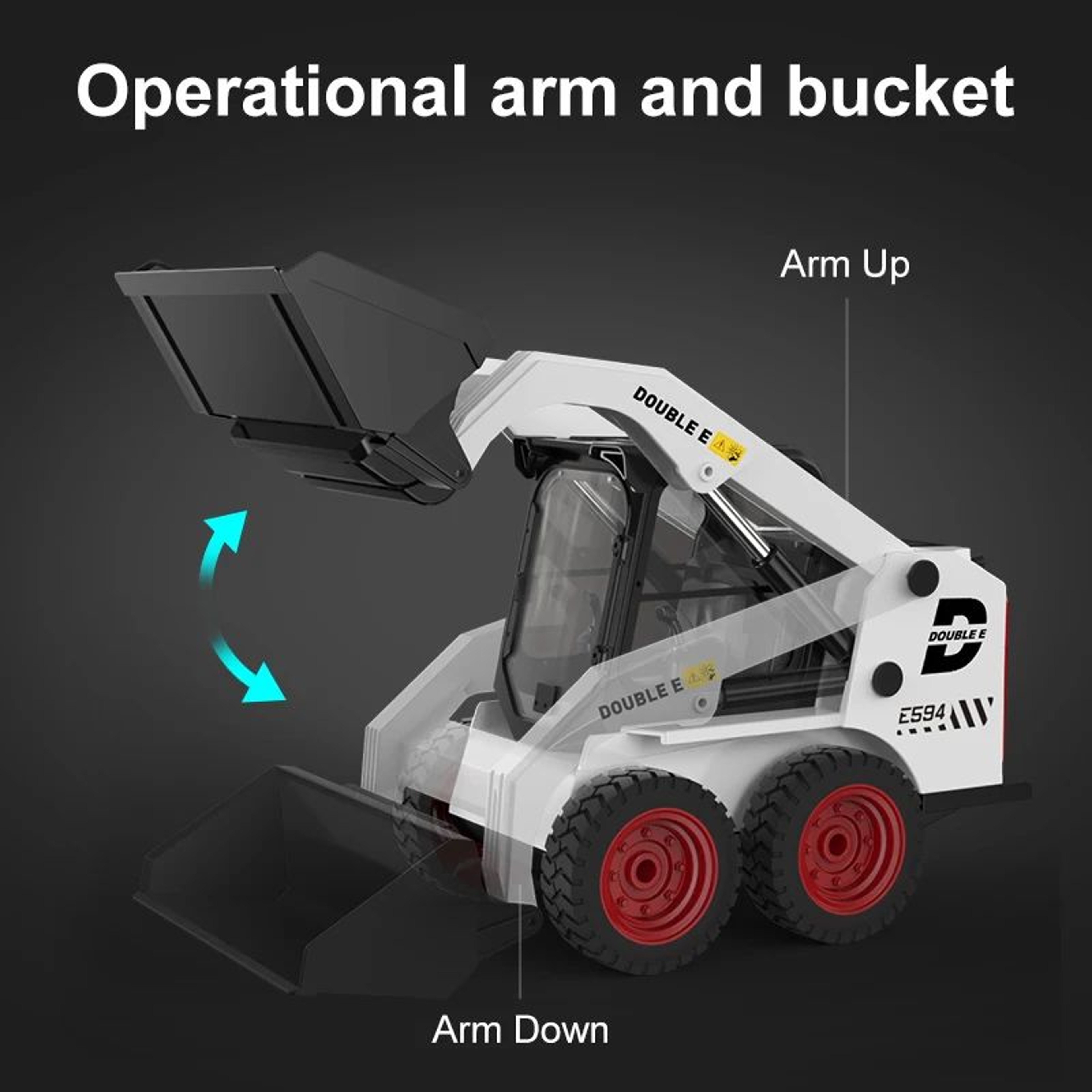 RC Skid Steer Loader Truck Toy 10