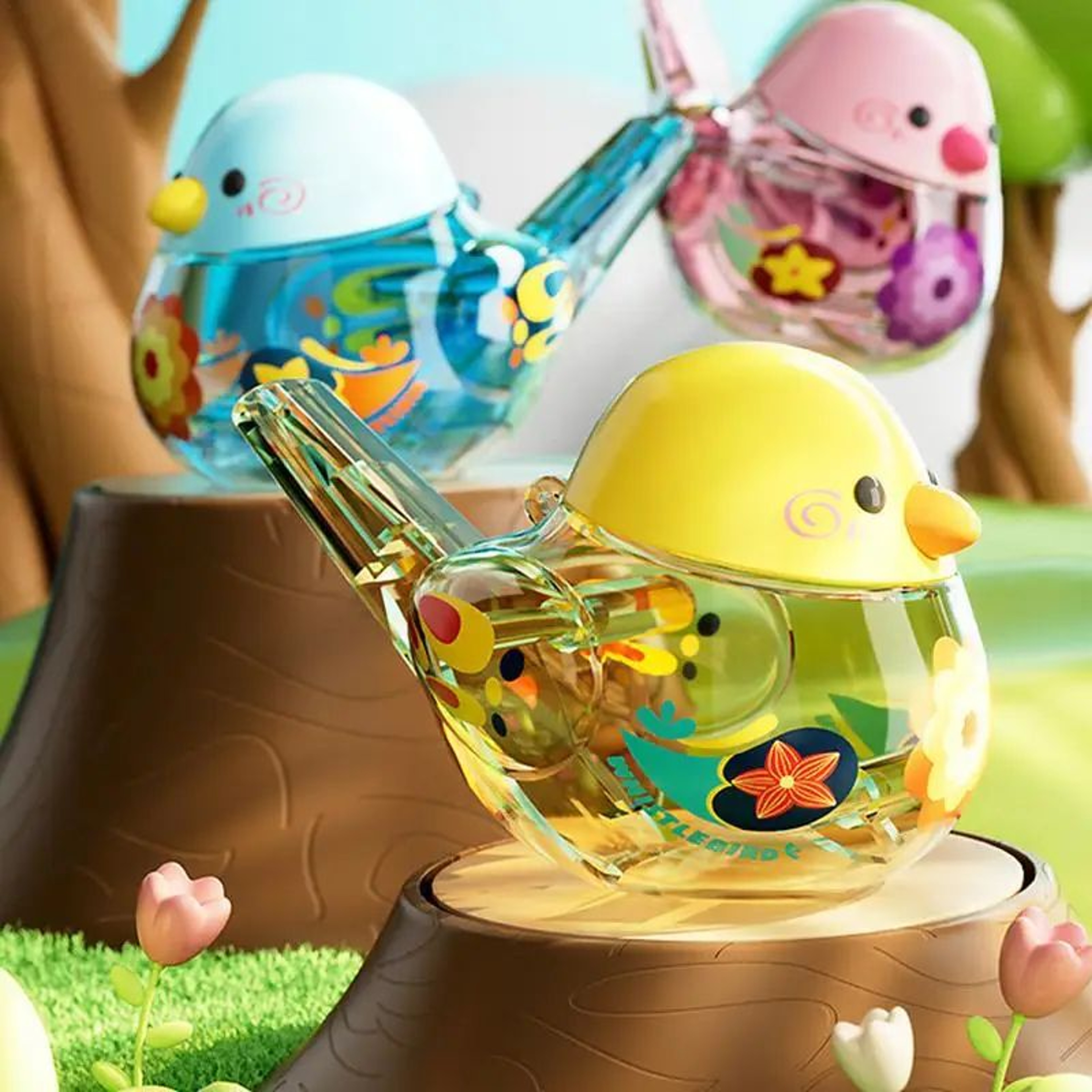 Cartoon Water Bird Whistle Toy 3