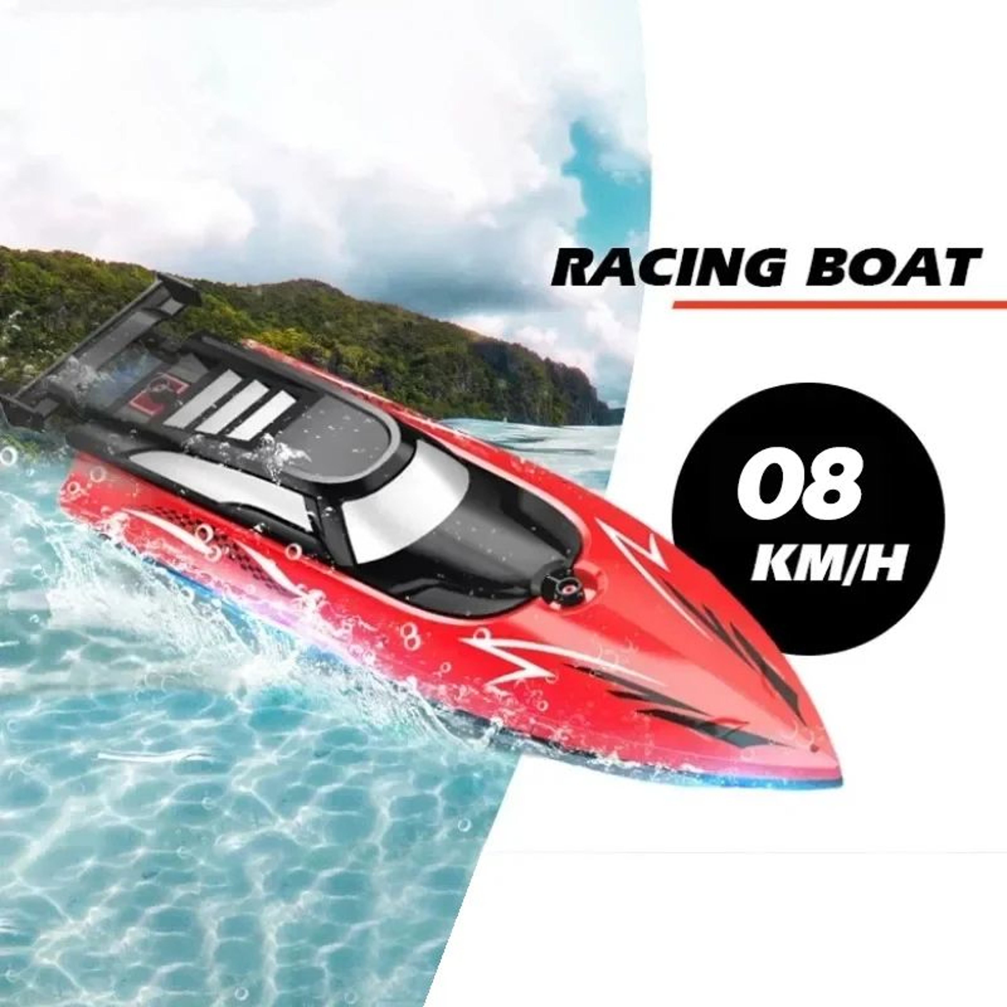 RC Boat With LED Lights 9