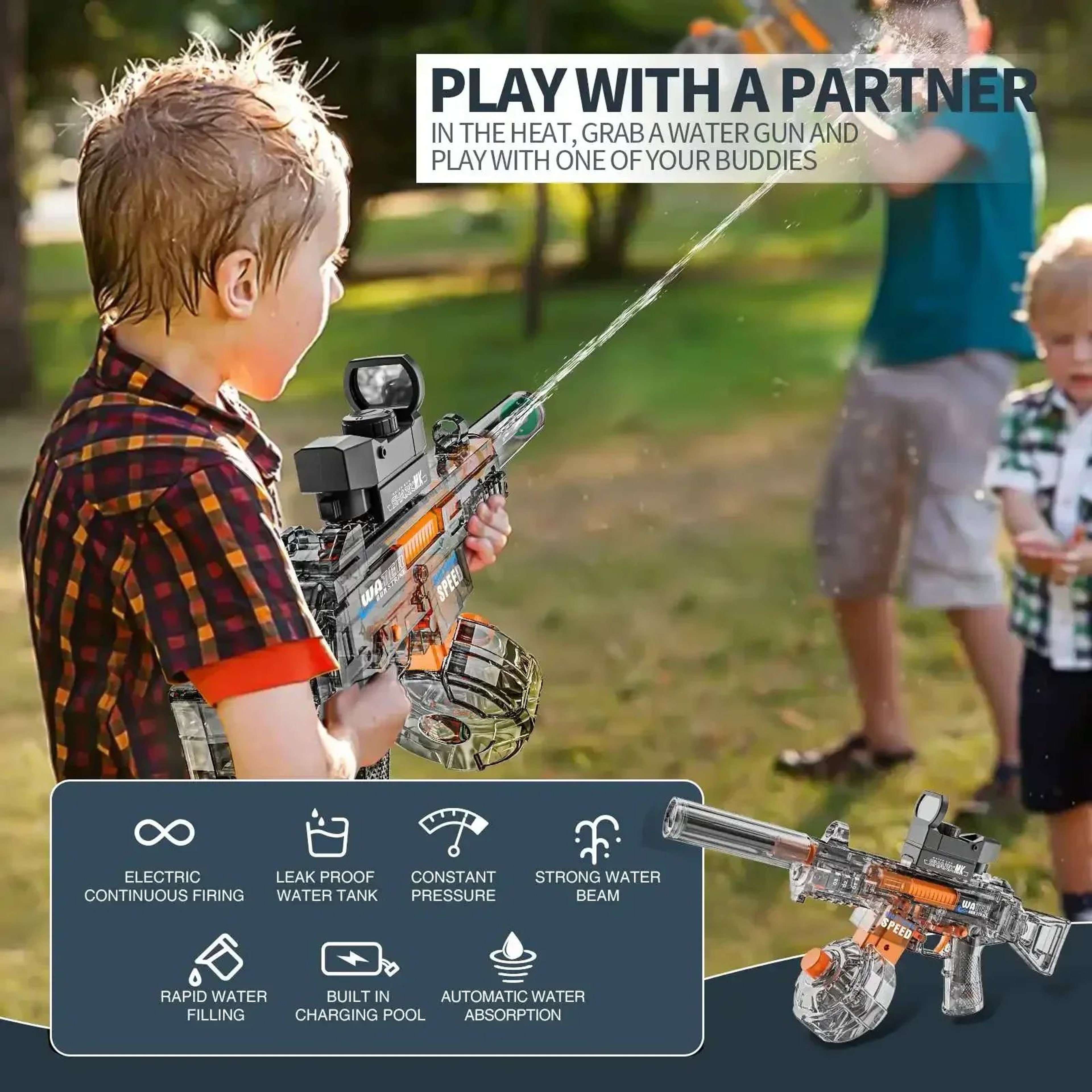 High Pressure Electric Water Gun For Kids 2