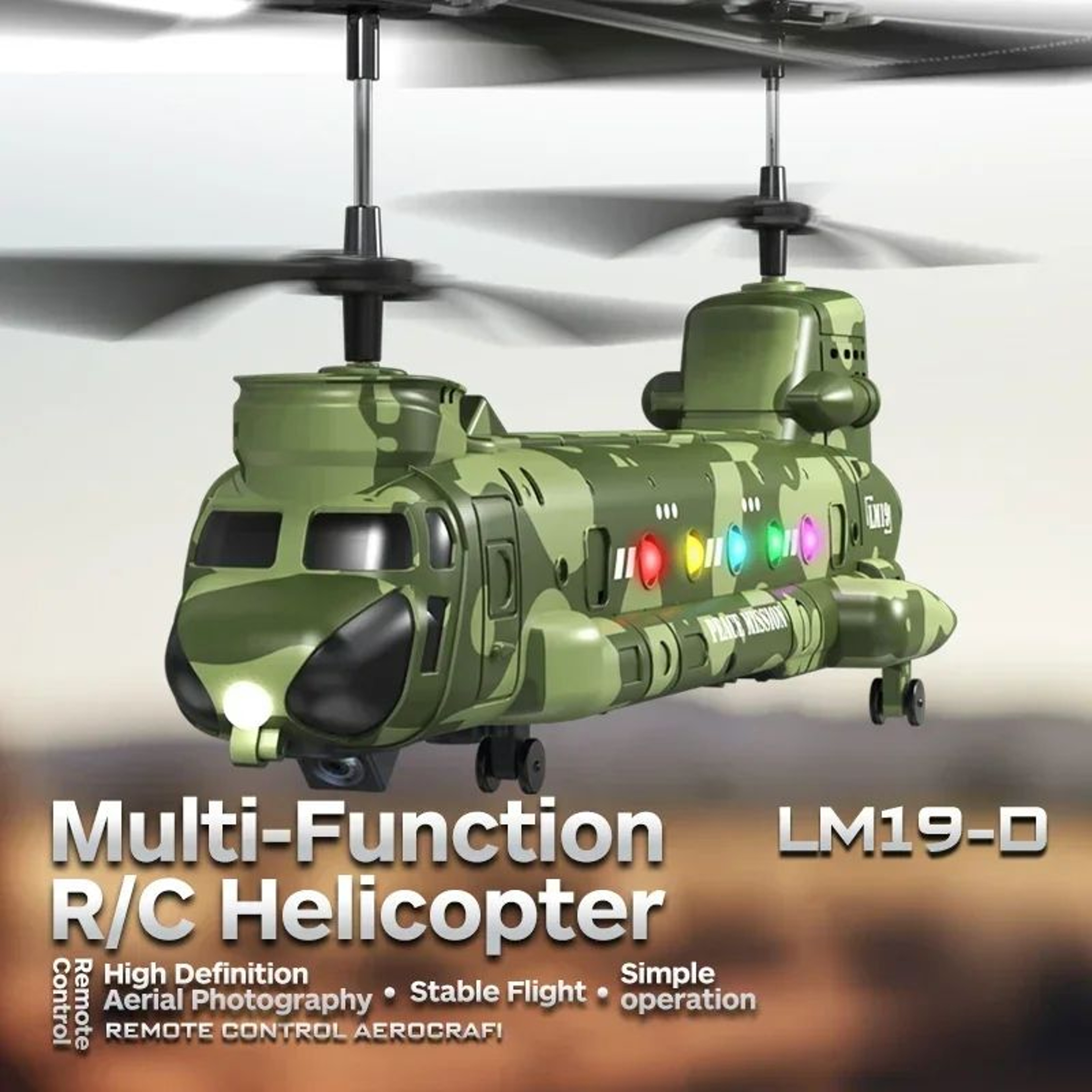 RC Helicopter With Camera And LED Lights 0