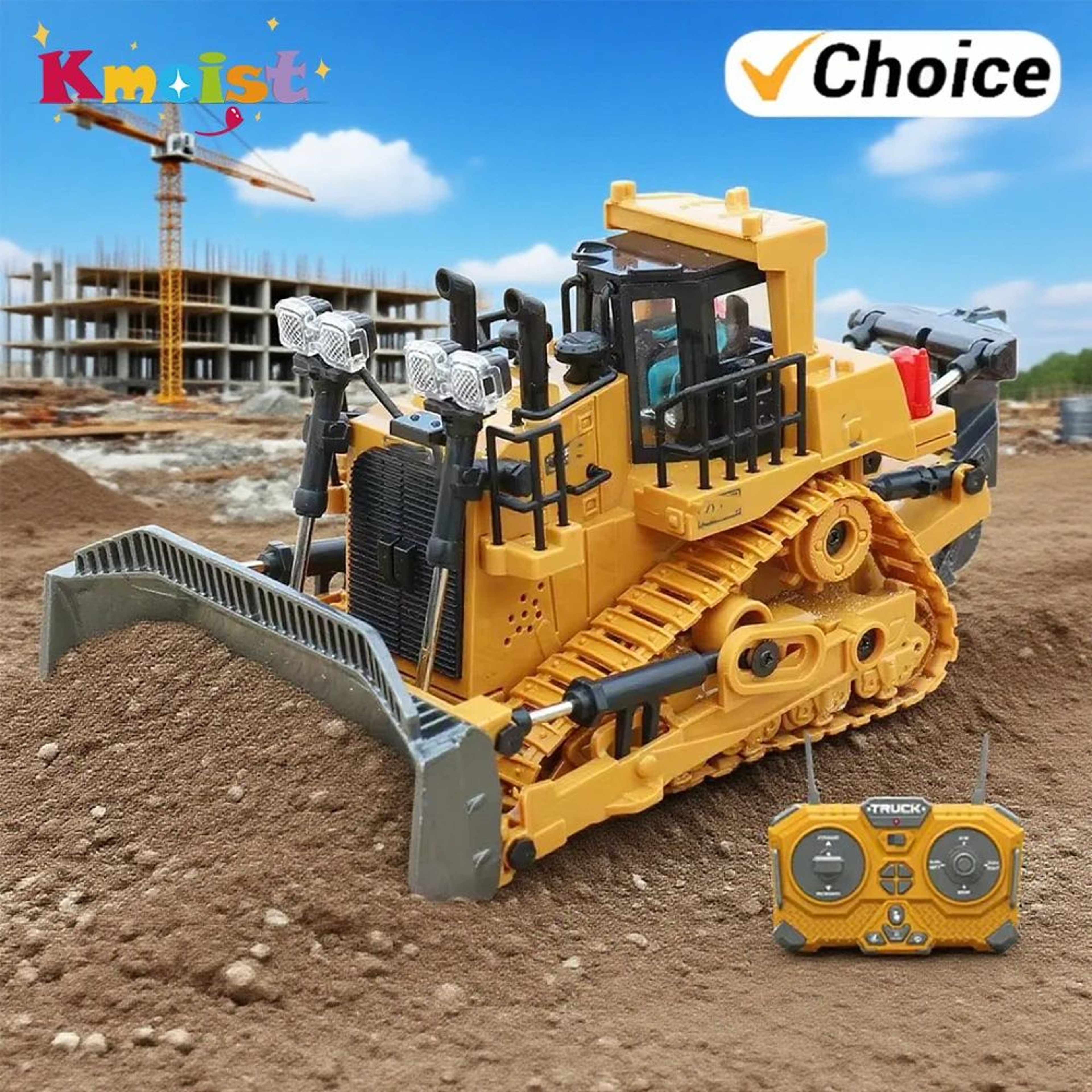 Remote Control Bulldozer Toy For Kids 0