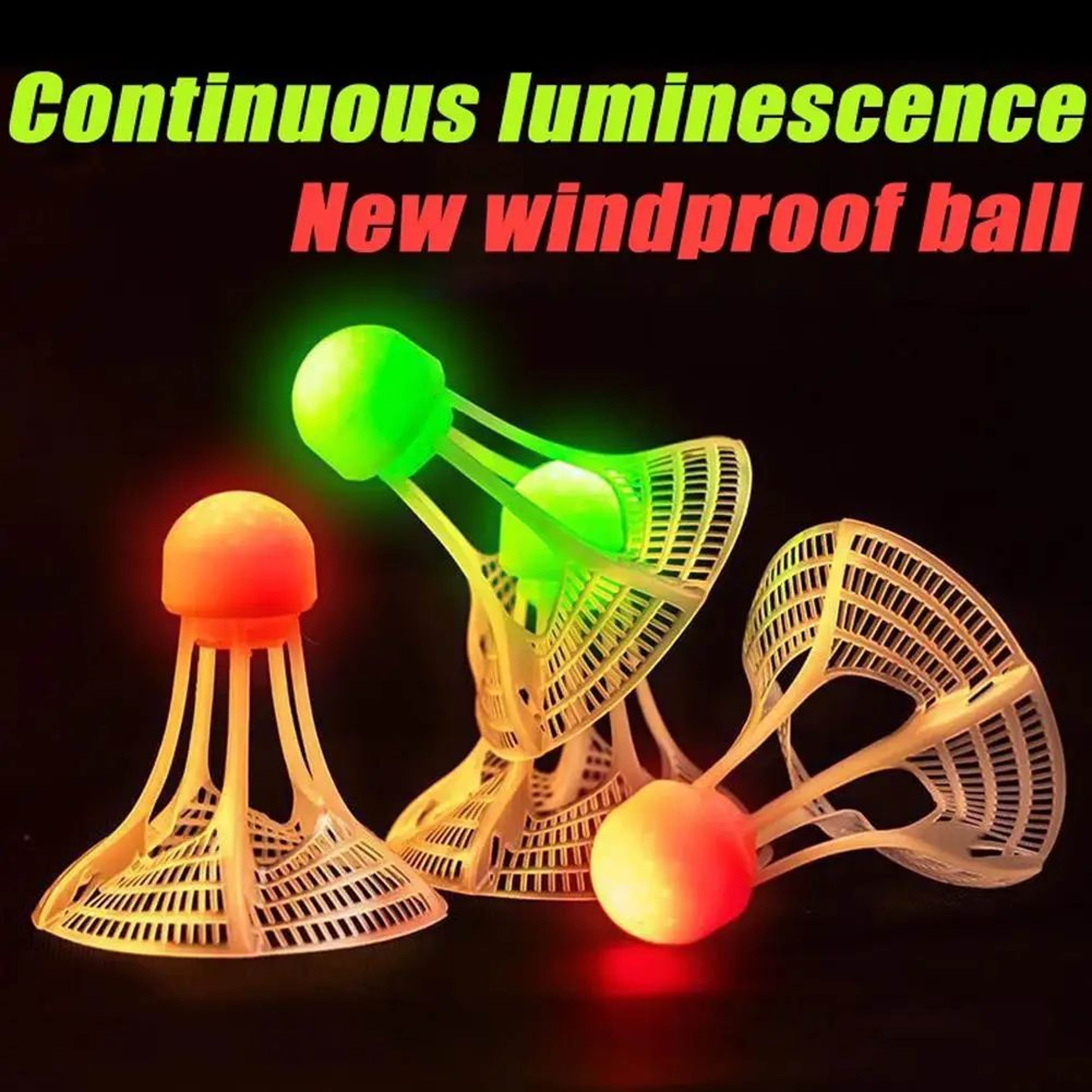 LED Glow Badminton Shuttlecocks Set 1