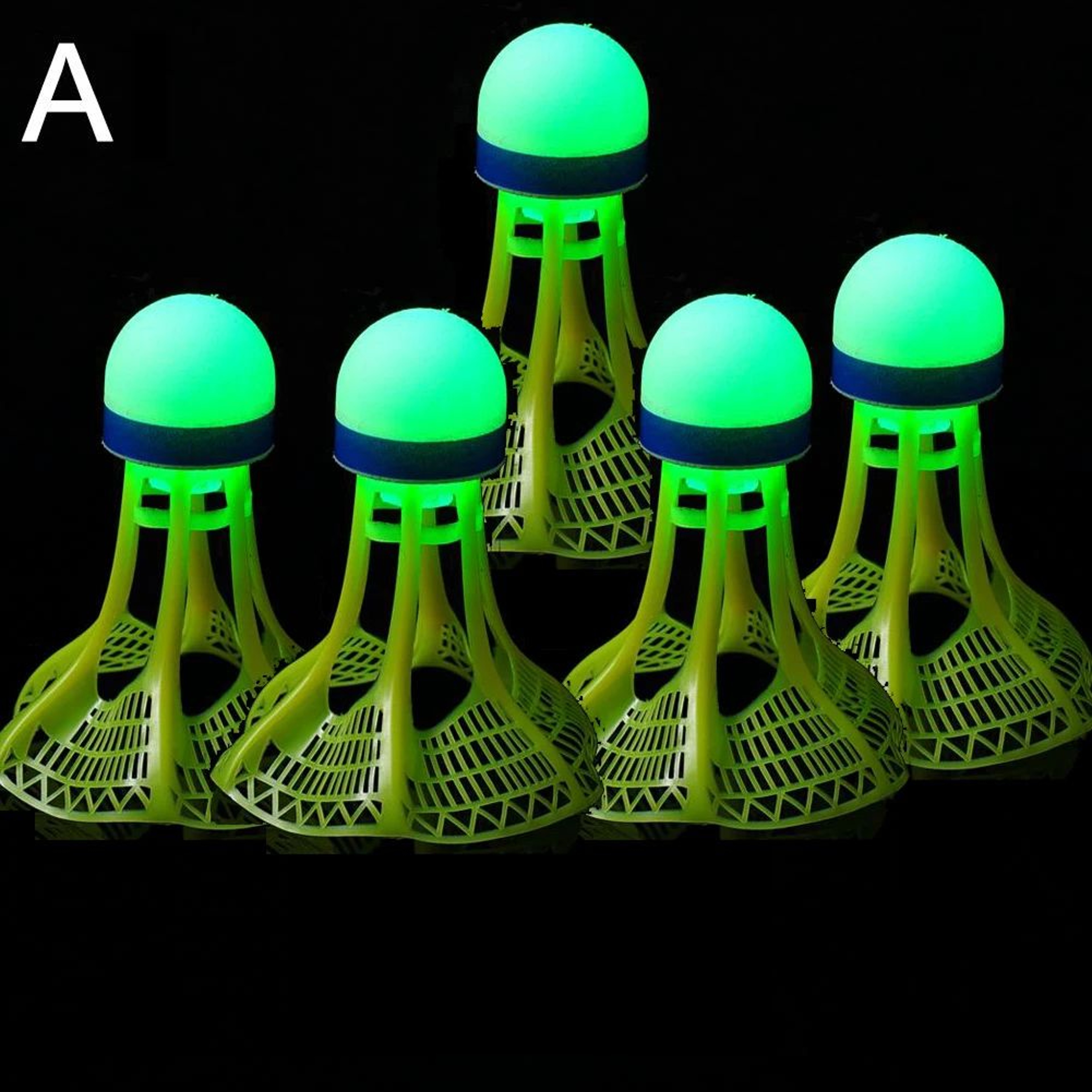 LED Glow Badminton Shuttlecocks Set 10