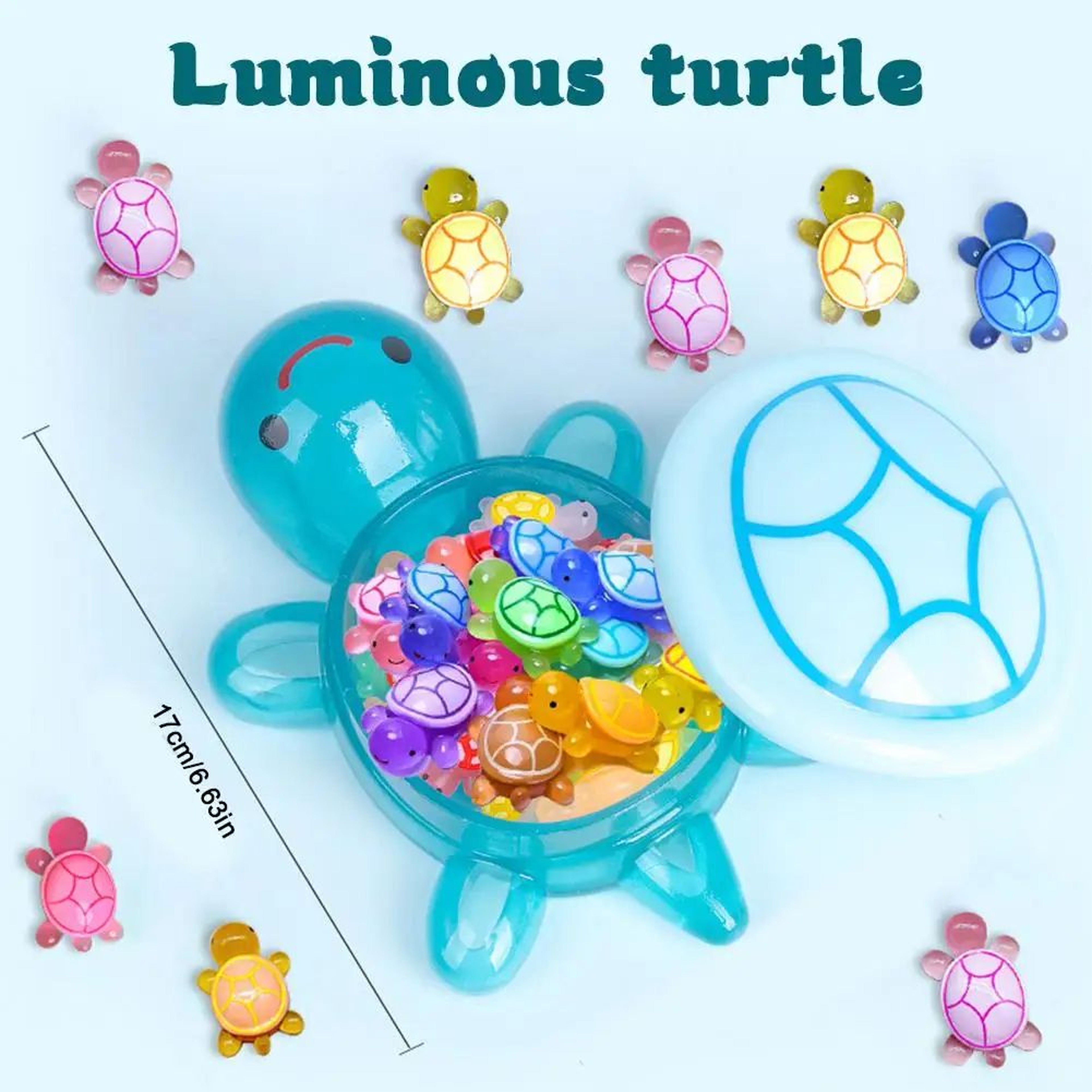 Glow Turtle Figurine Set For Home Decor 7