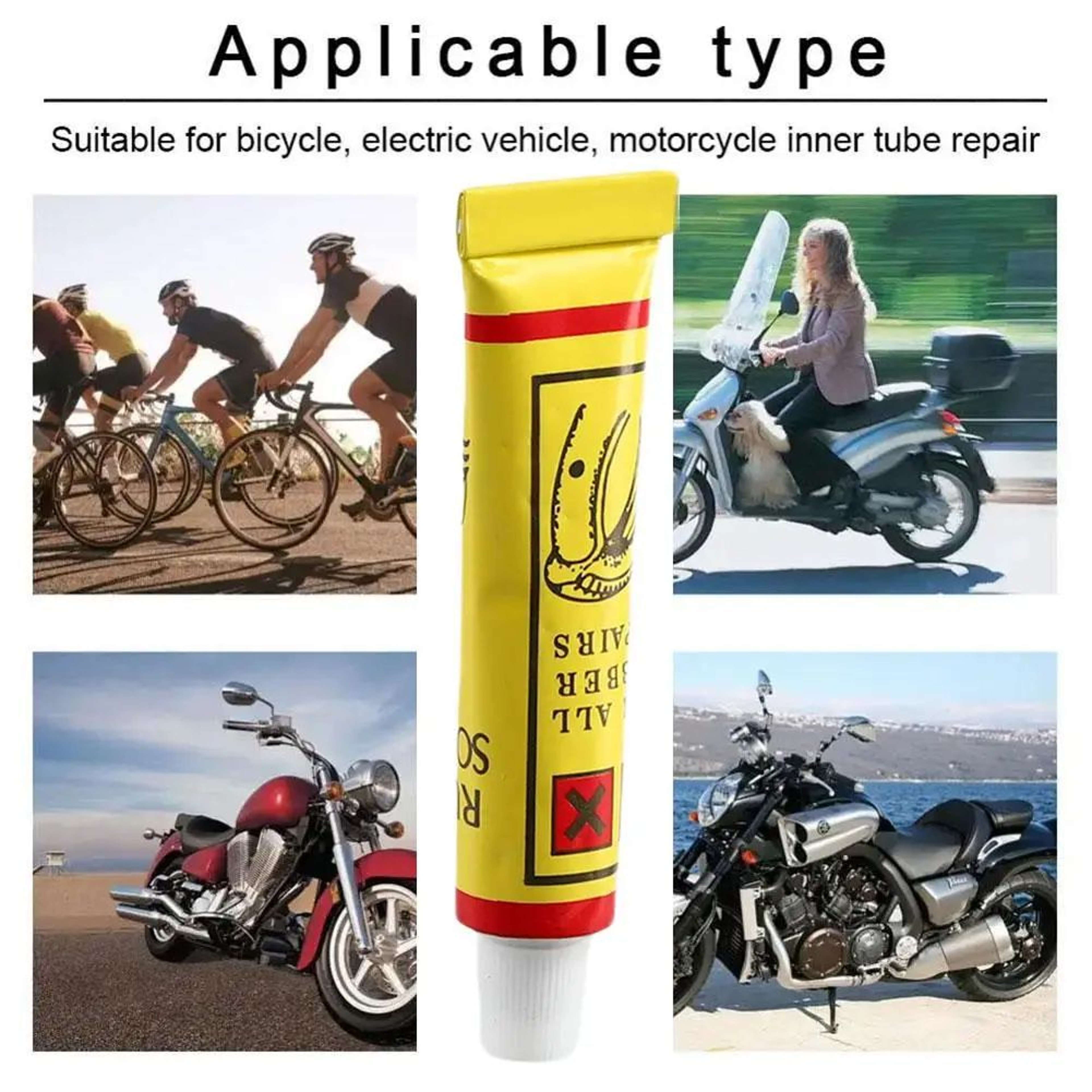 Bicycle Tire Repair Glue Set 4