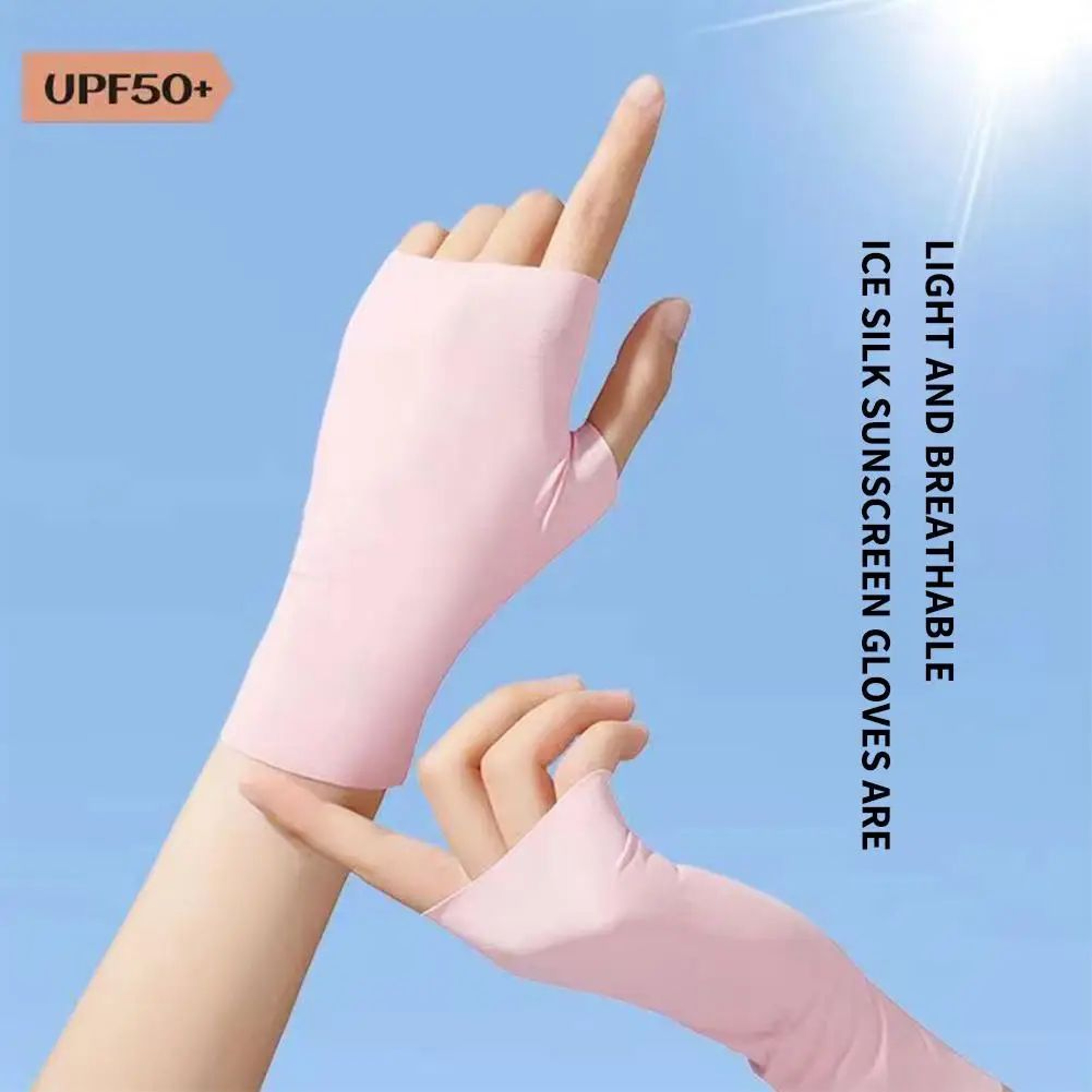 Fingerless UV Protection Driving Gloves 0
