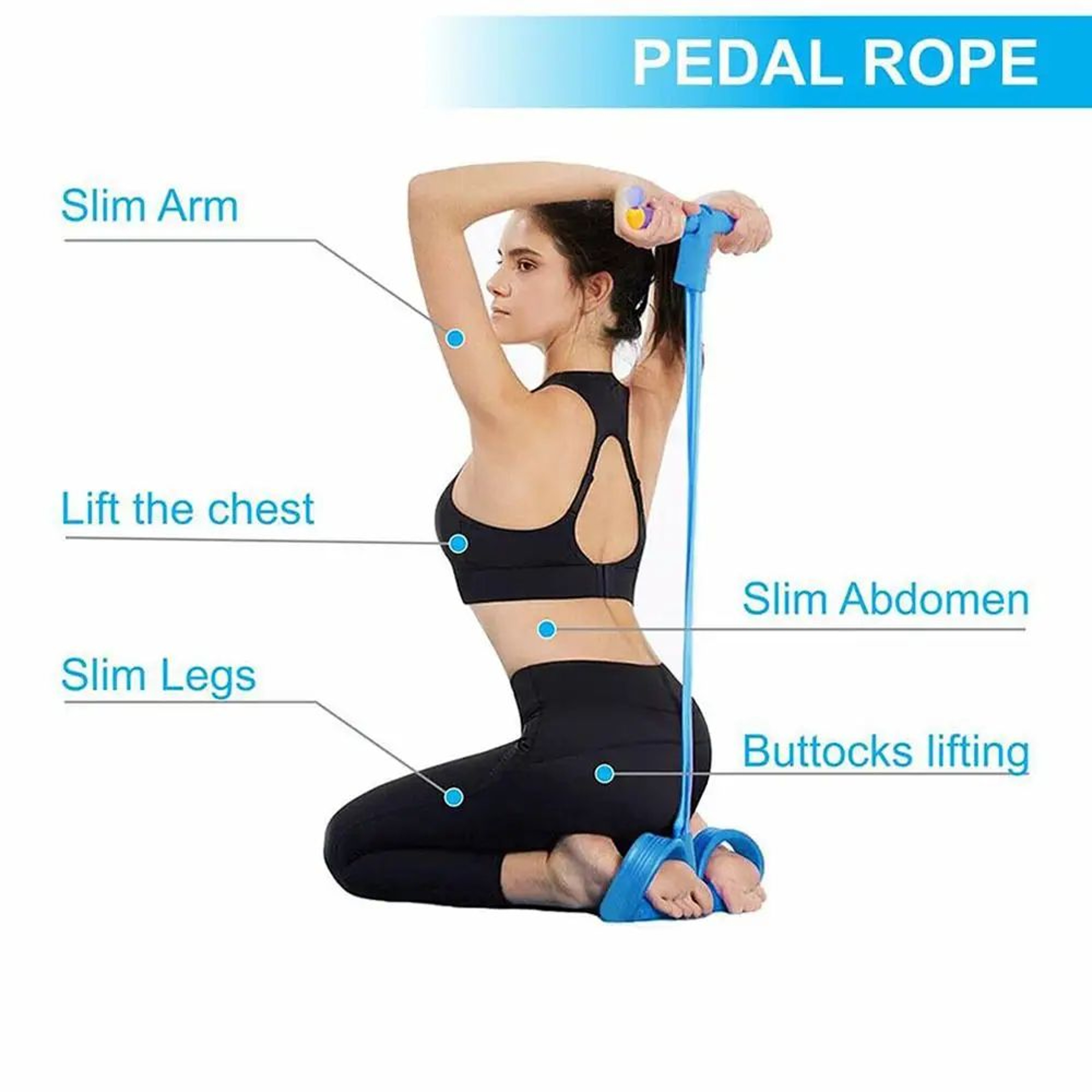 Pedal Resistance Band Exercise Trainer 15