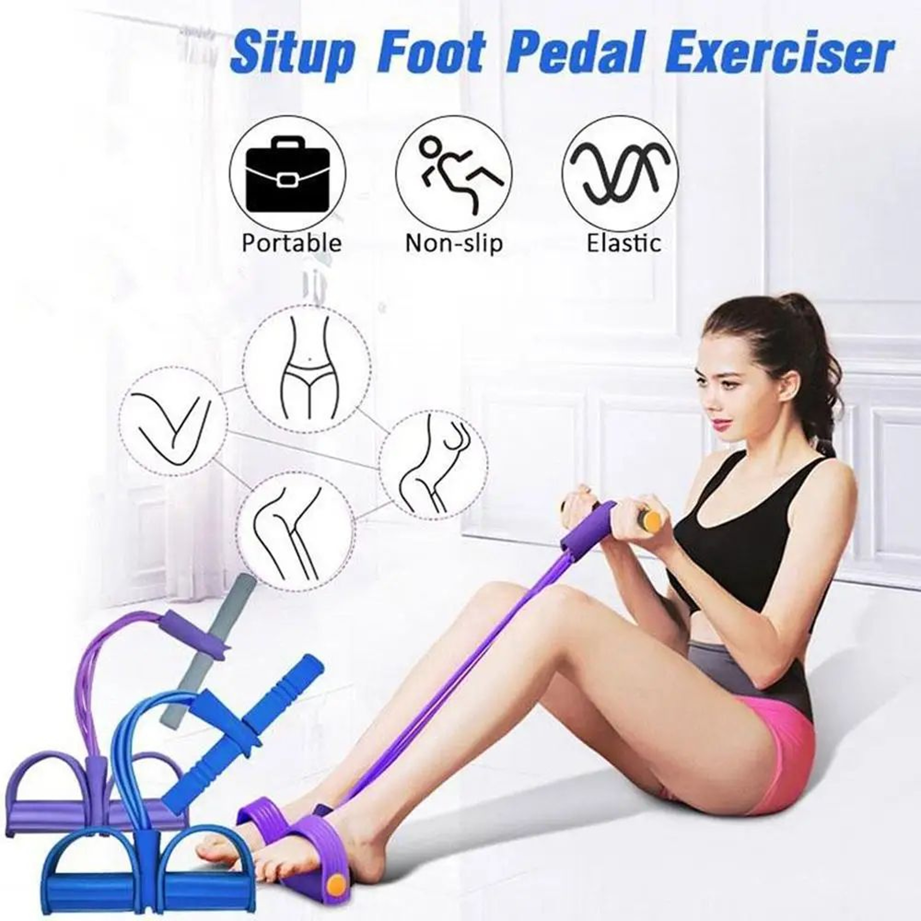 Pedal Resistance Band Exercise Trainer 10