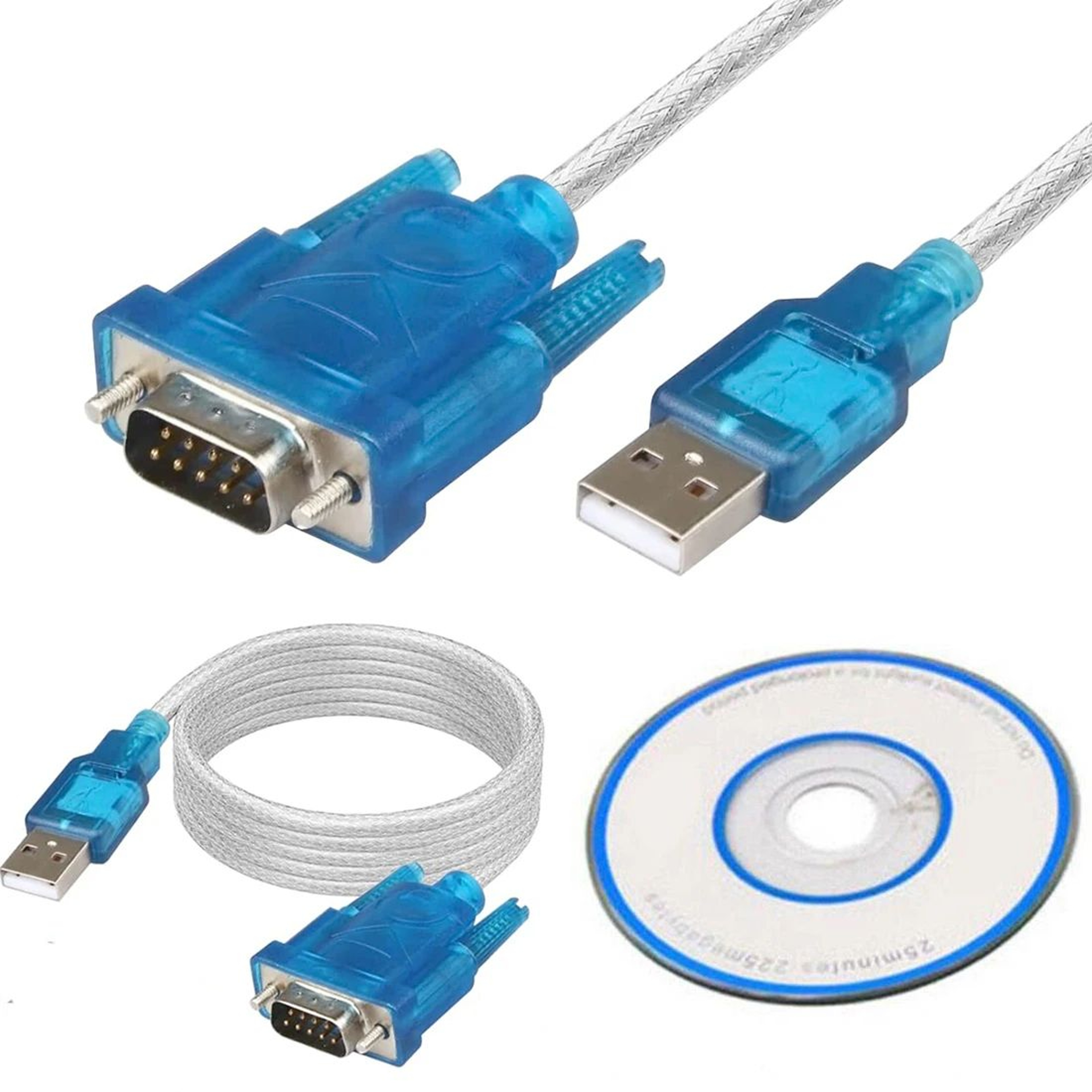 USB To RS232 Serial Adapter Cable 0