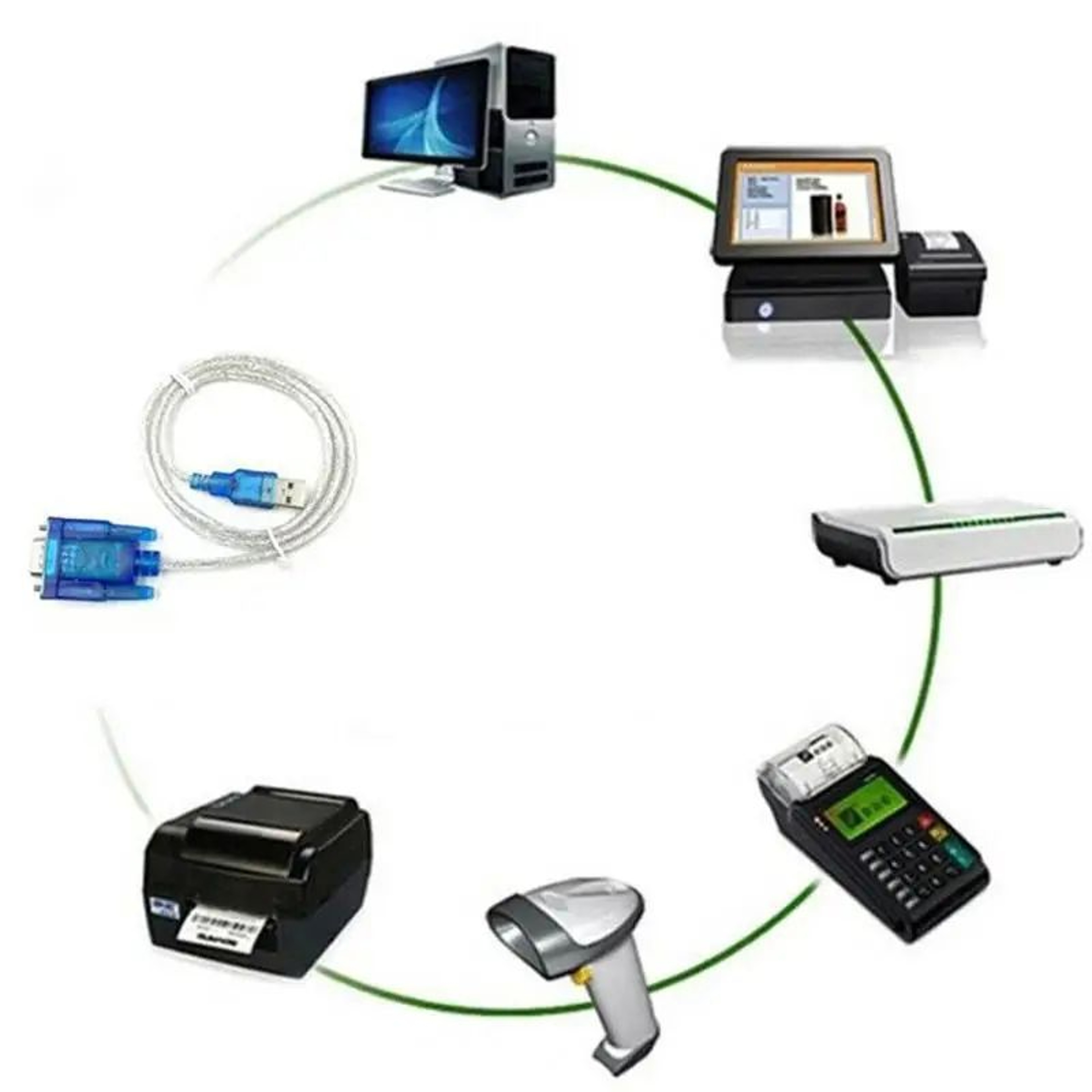 USB To RS232 Serial Adapter Cable 4