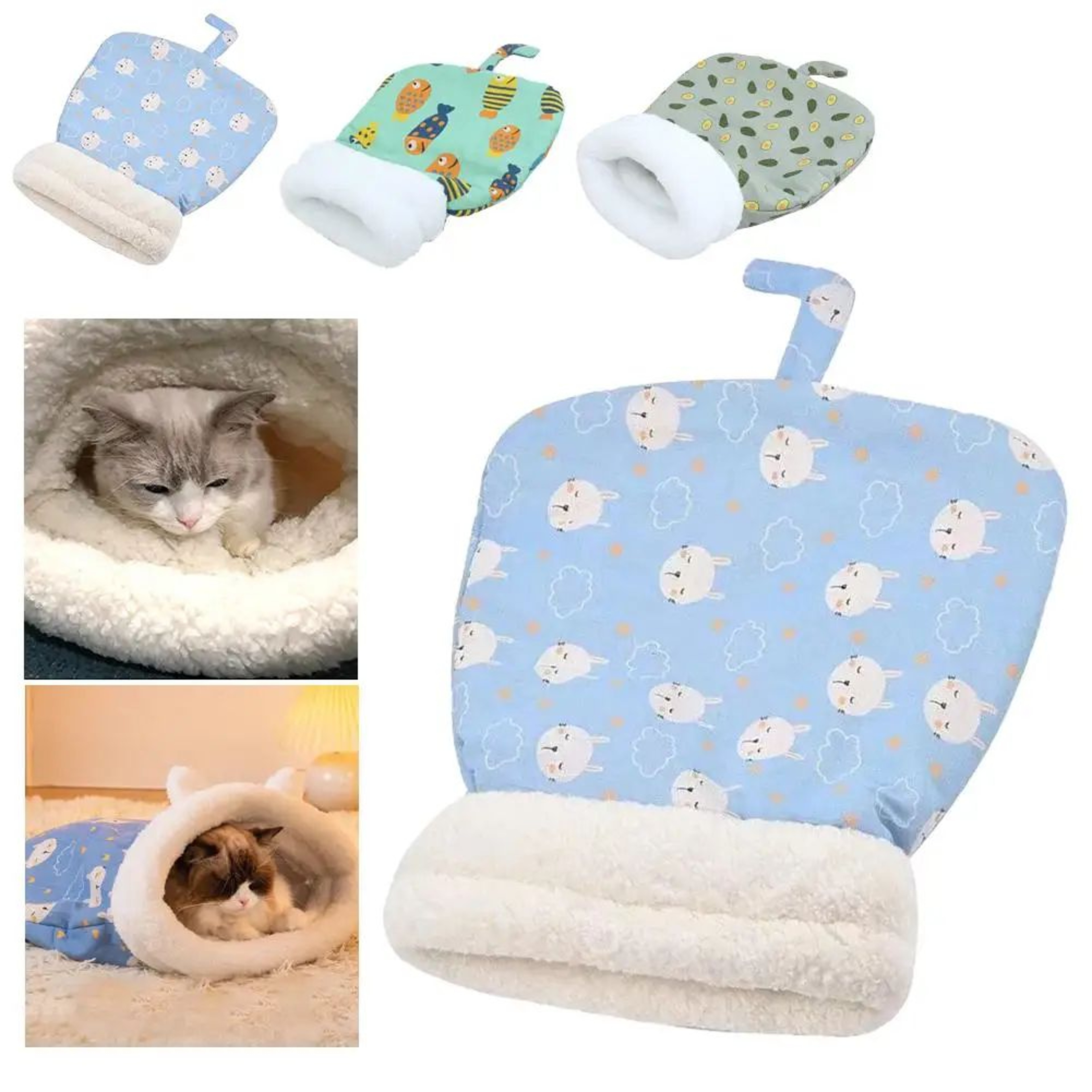 Plush Pet Sleeping Bag Bed 8