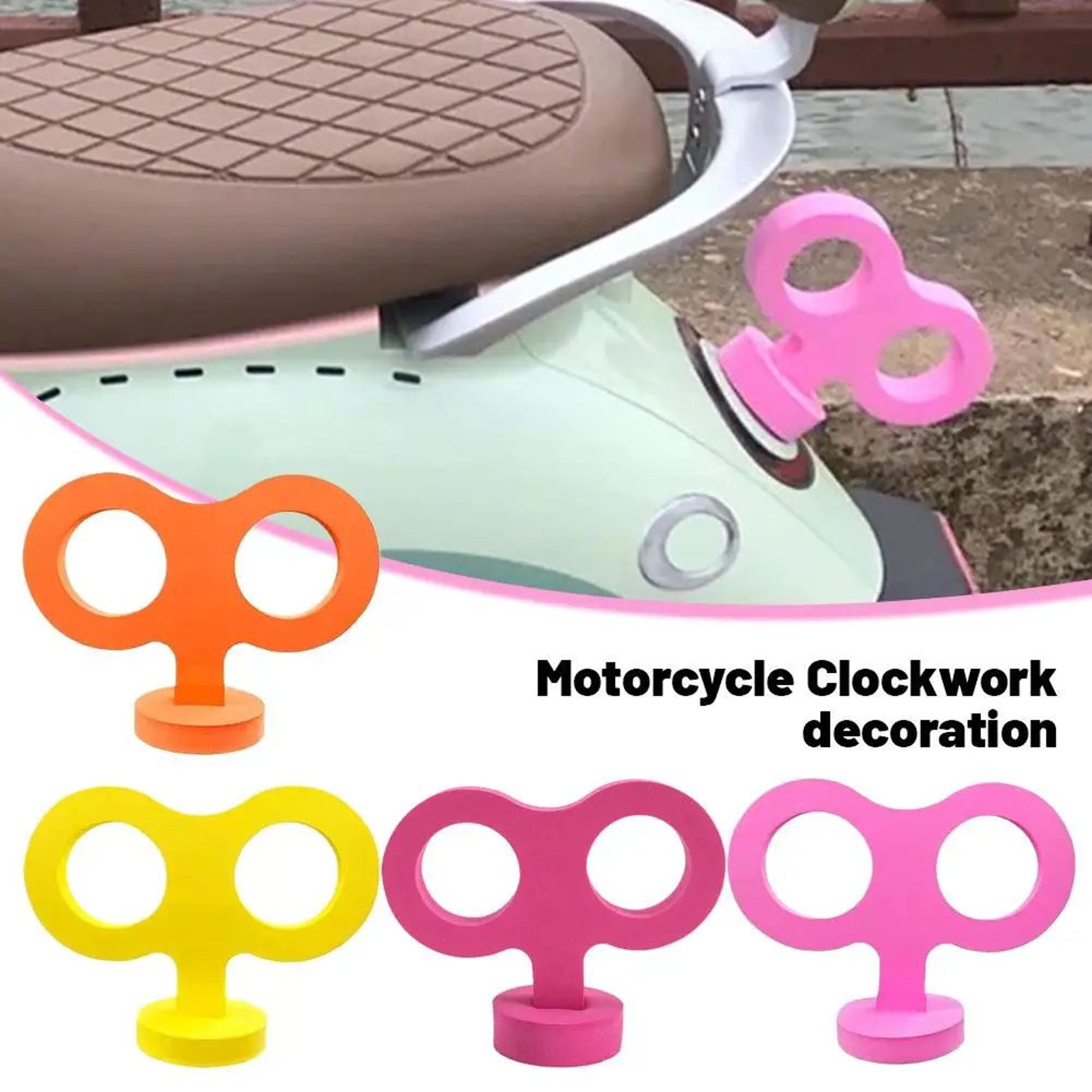 Funny 3D Wind Up Car Roof Sticker 0