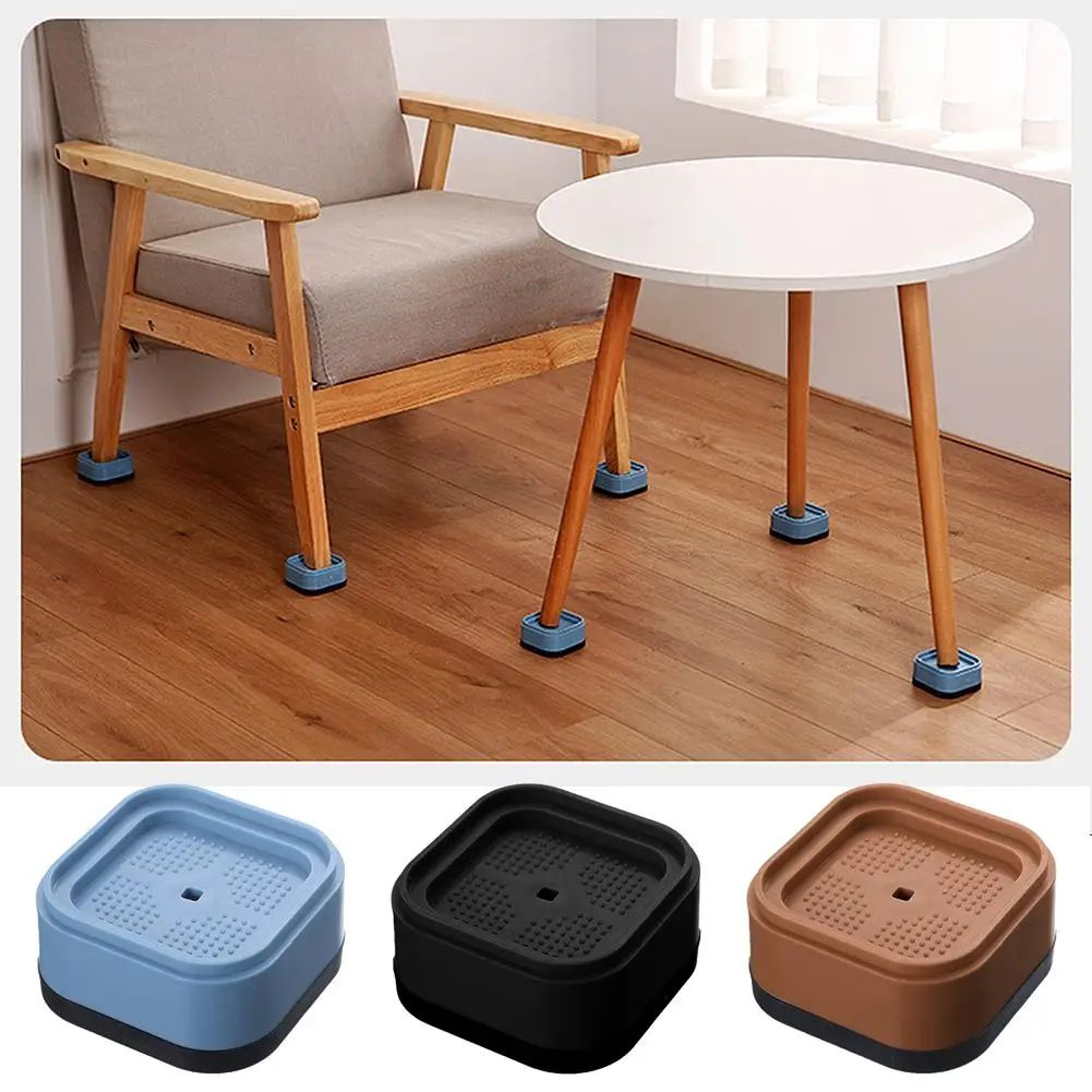 Adjustable Furniture Risers With Anti Slip Pads 10