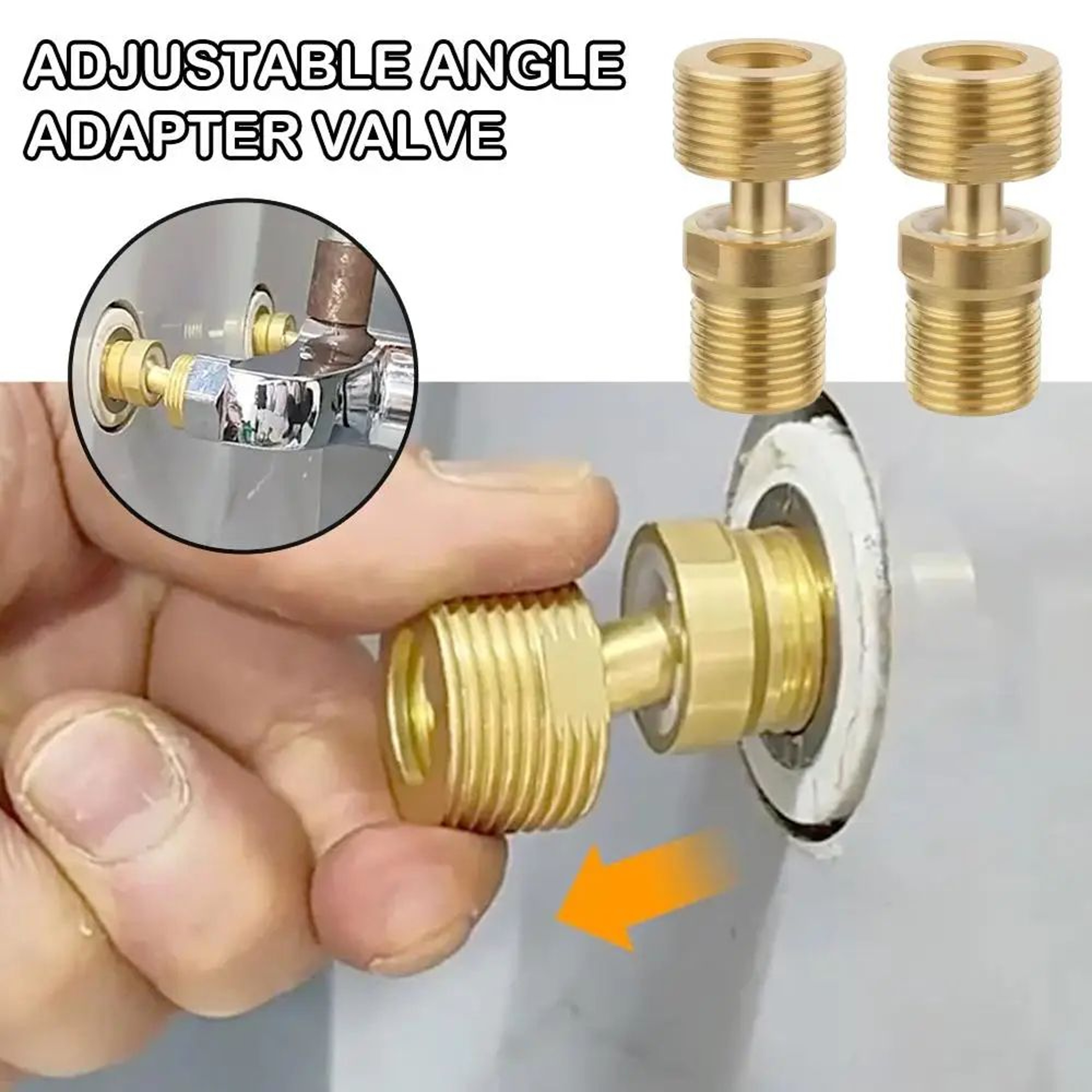 Adjustable Brass Shower Head Swivel Adapter 1