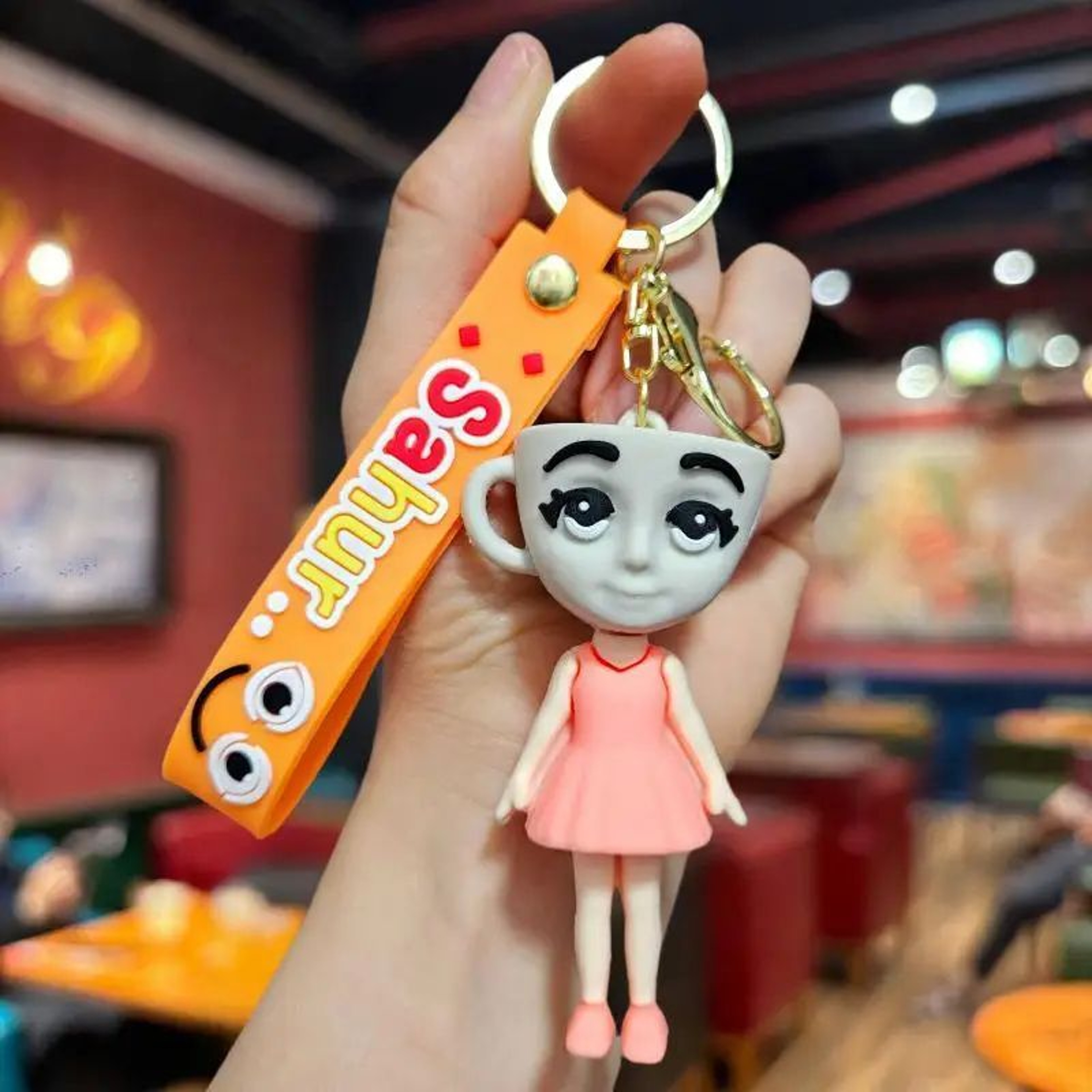 Funny Brainrot Animal Anime Keychain 9