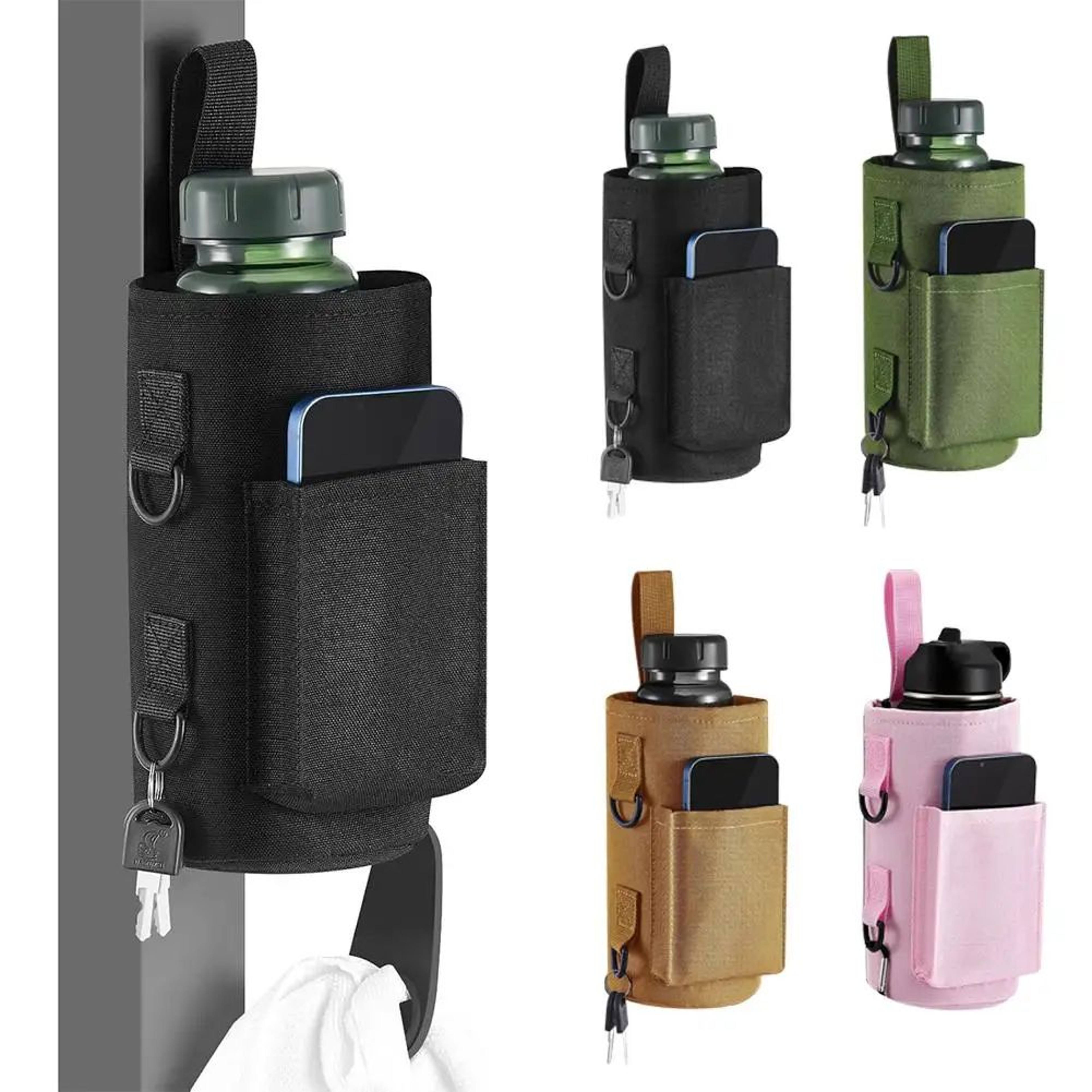 Magnetic Gym Water Bottle Holder Bag 0