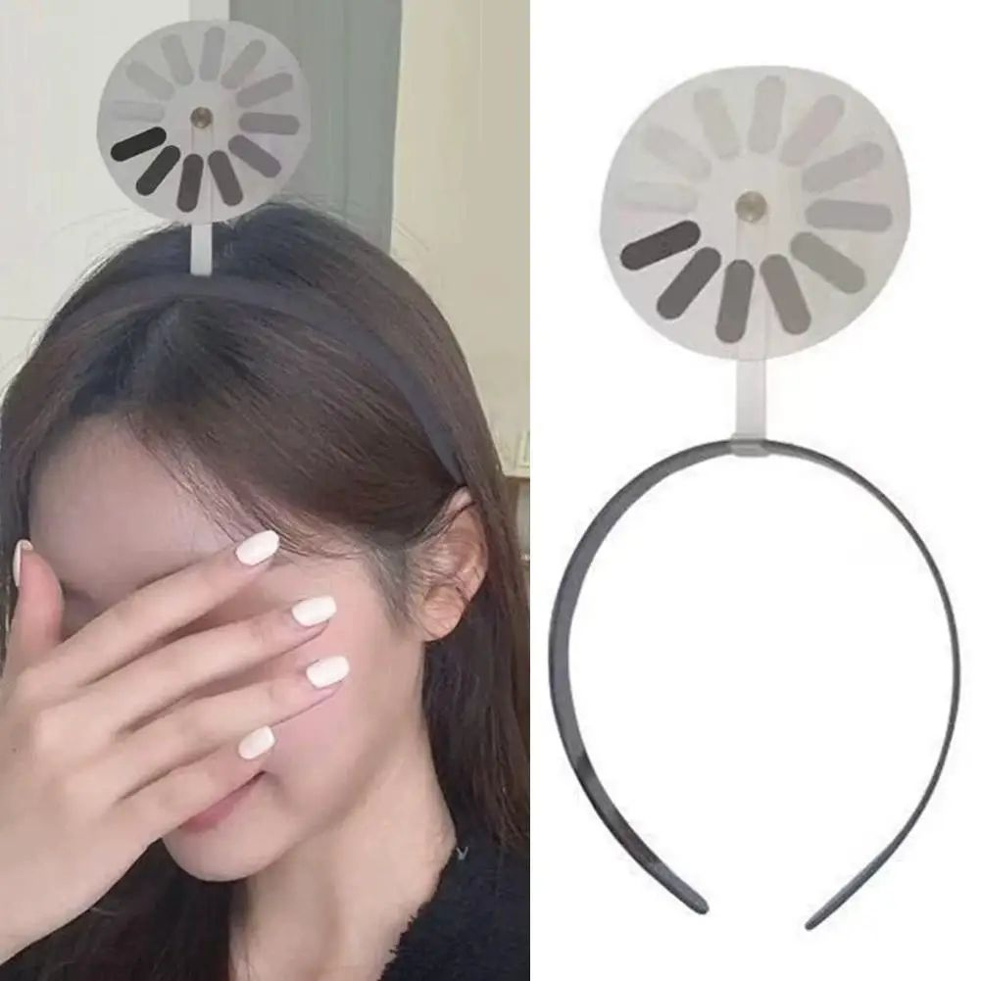 Funny Brain Loading Headband Hair Clip Set 6