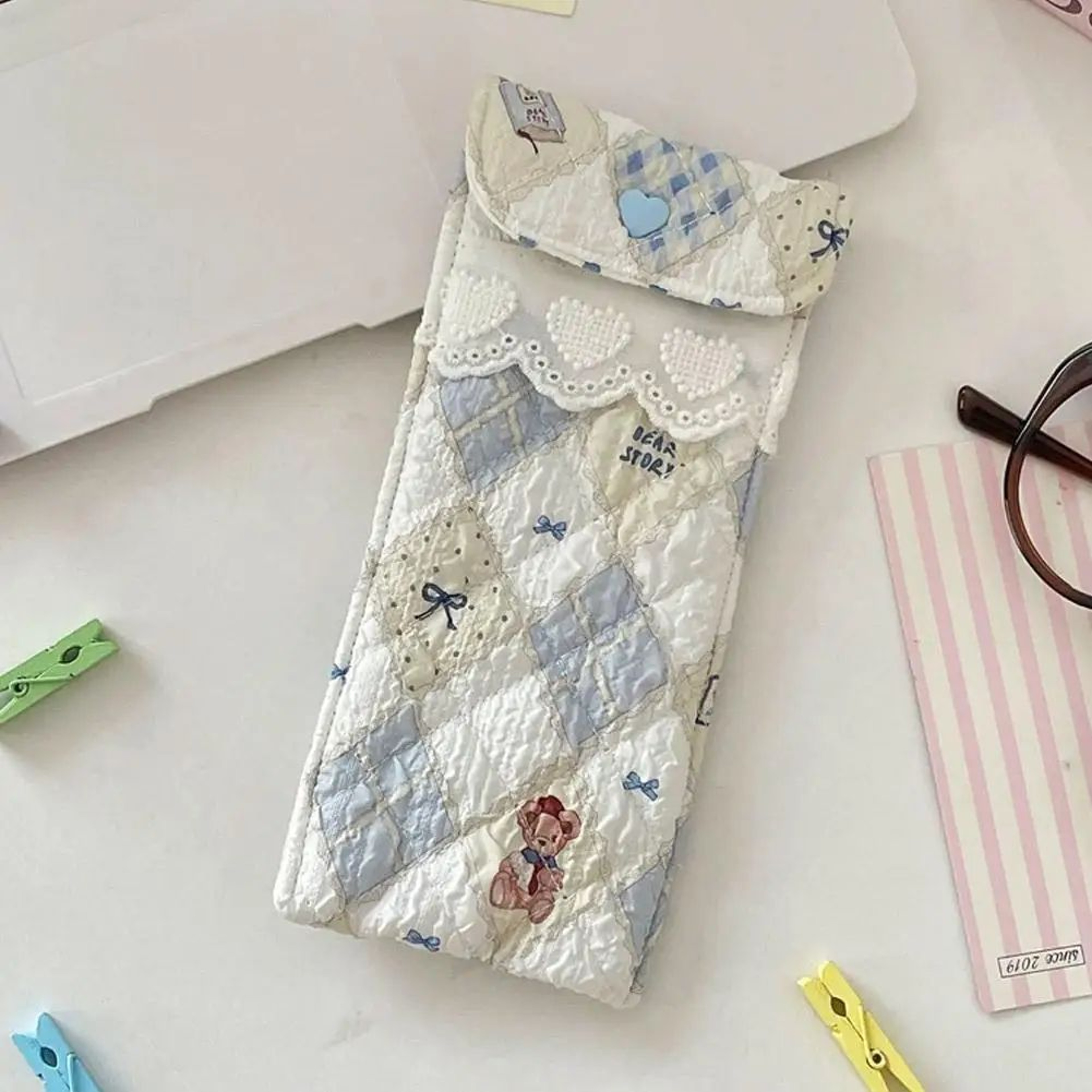 Cute Cartoon Soft Glasses Case 1