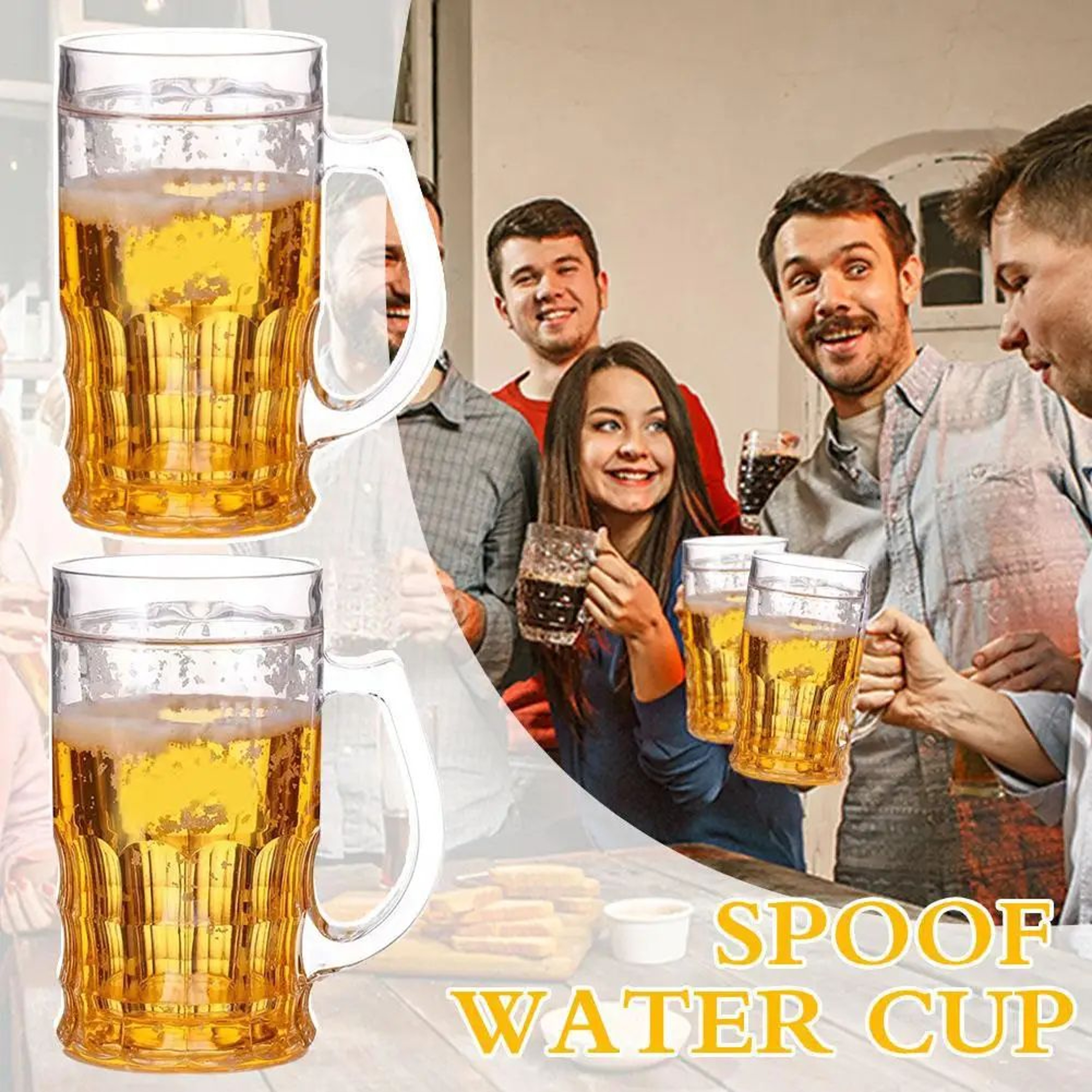 Realistic Double Layer Fake Beer Mug 1