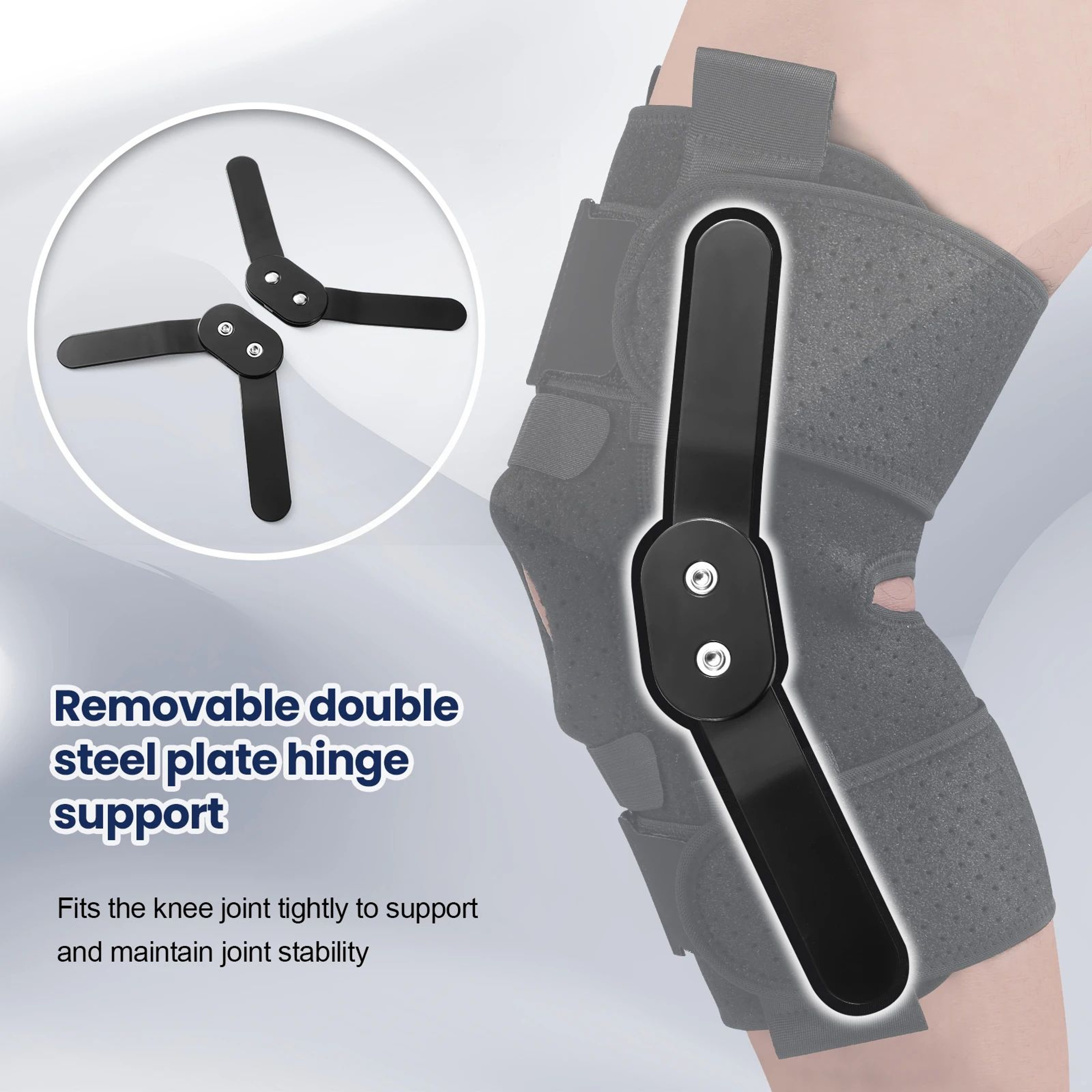 Hinged Knee Brace With Stabilizers 4