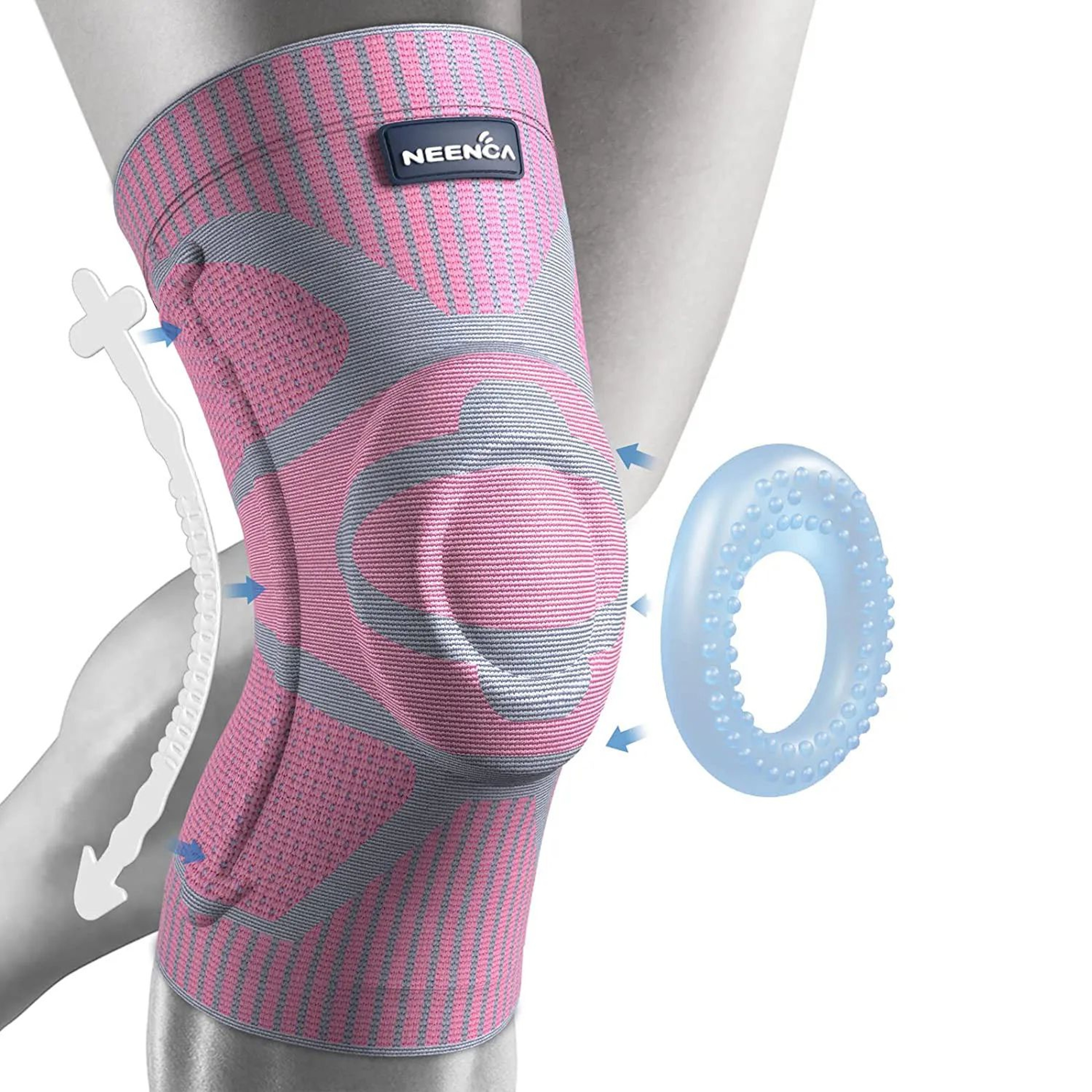 Knee Compression Brace With Stabilizers 15