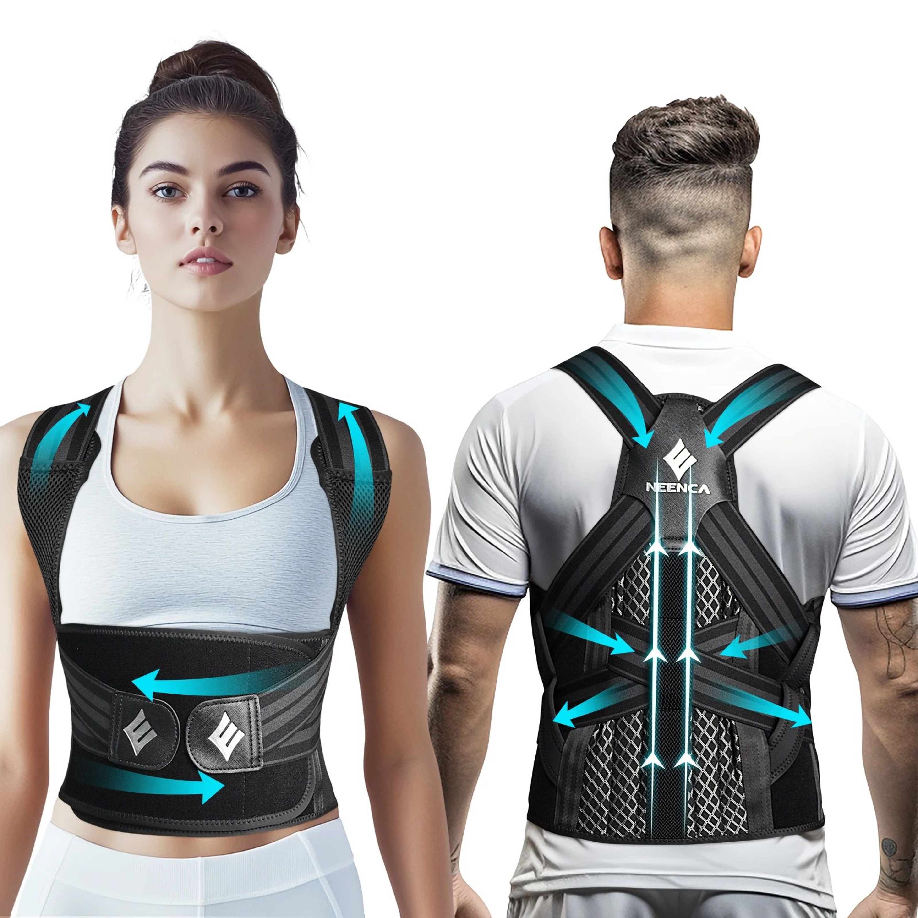 Adjustable Posture Corrector Back Brace 0