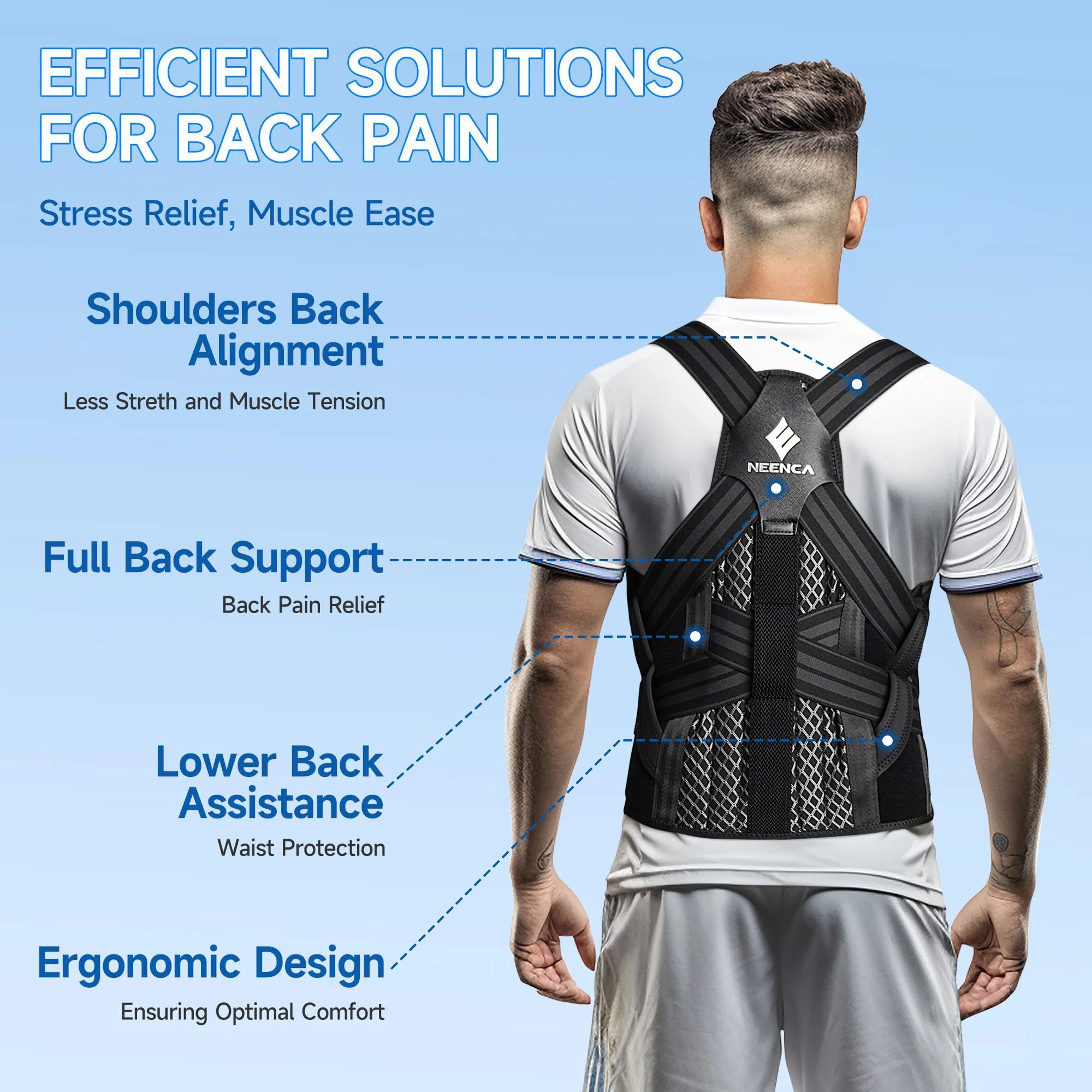 Adjustable Posture Corrector Back Brace 10